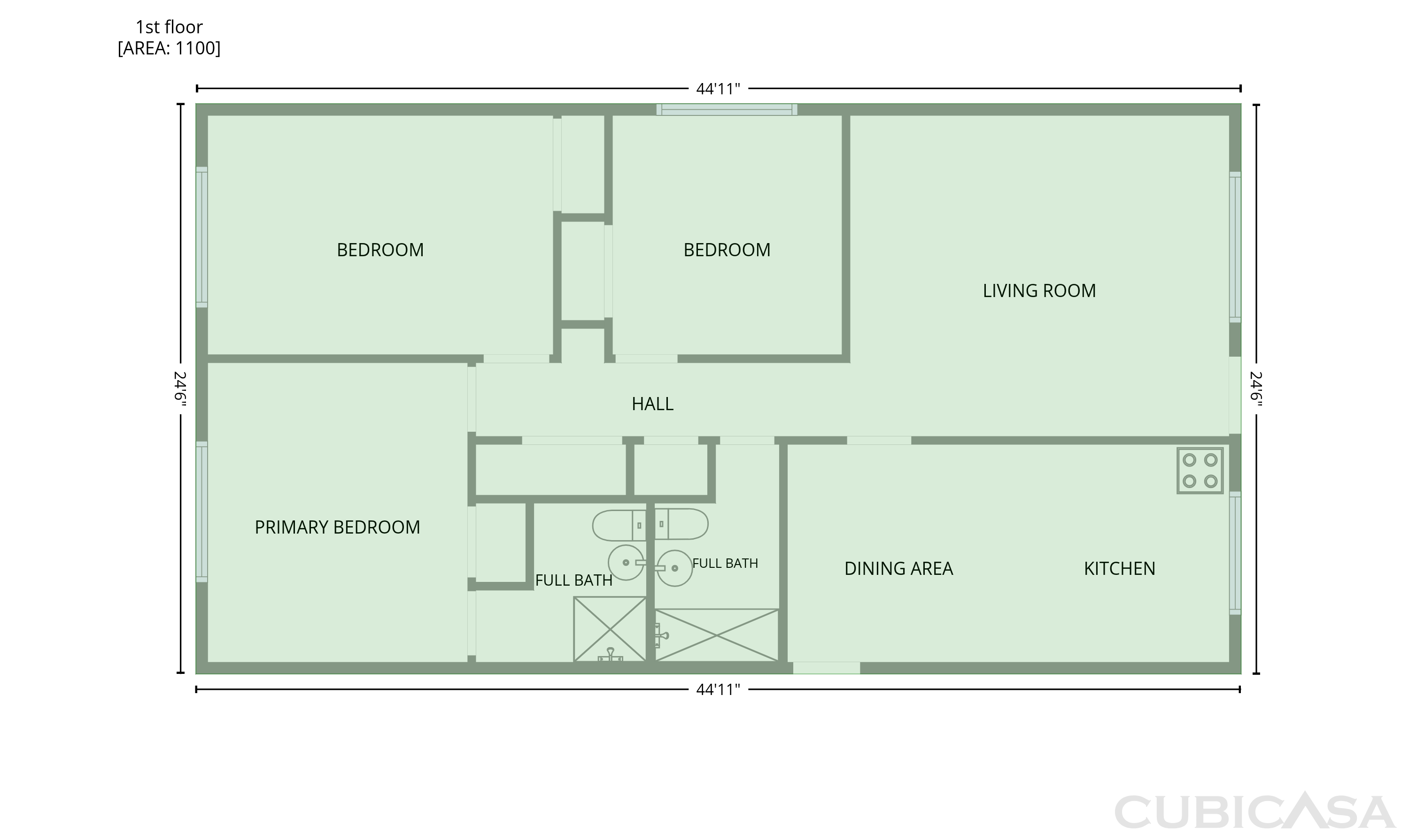 Main Floor of 1121 5th St, Vallejo, CA
