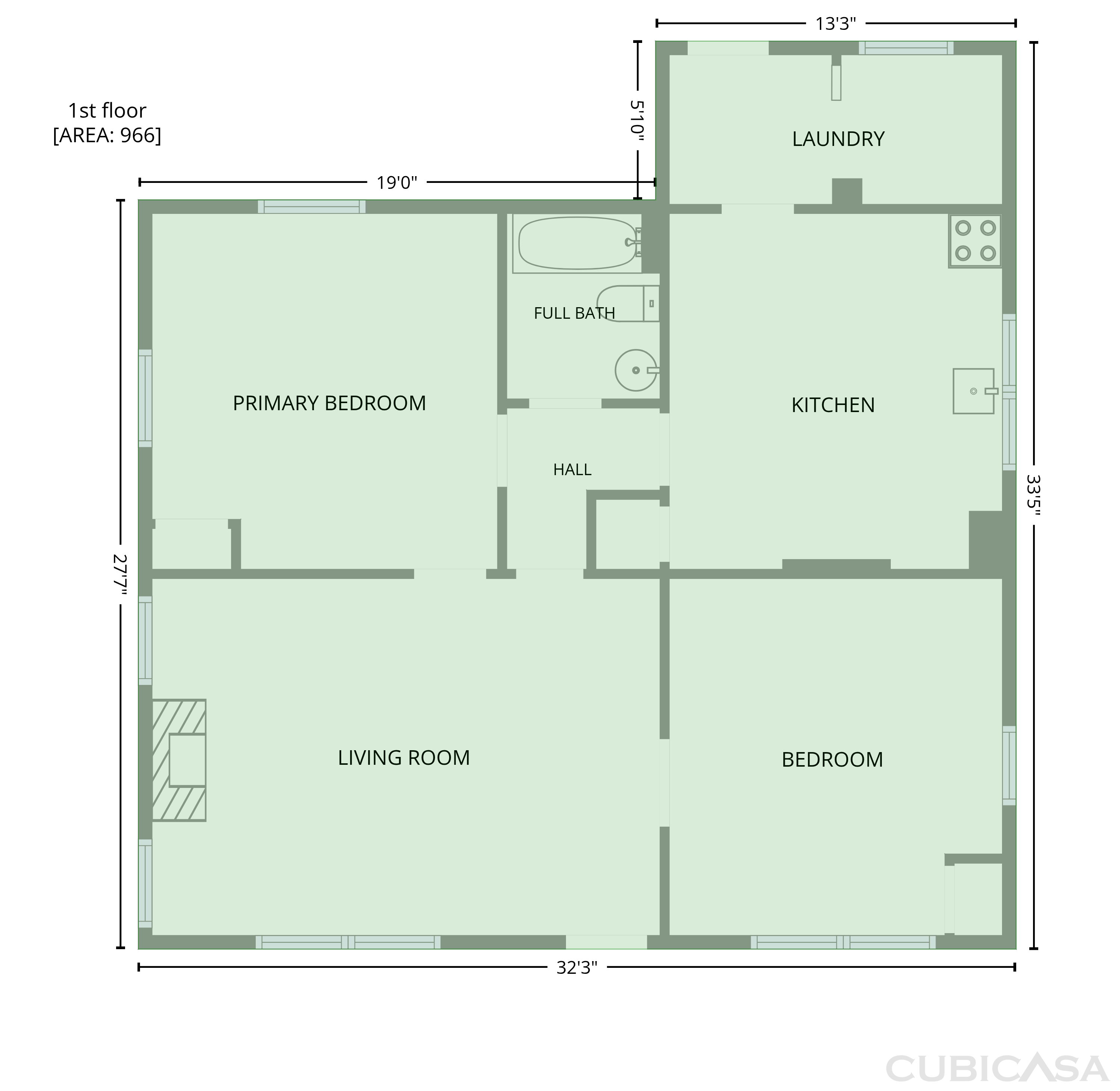 Main Floor of 510 N Maple St, Durham, NC