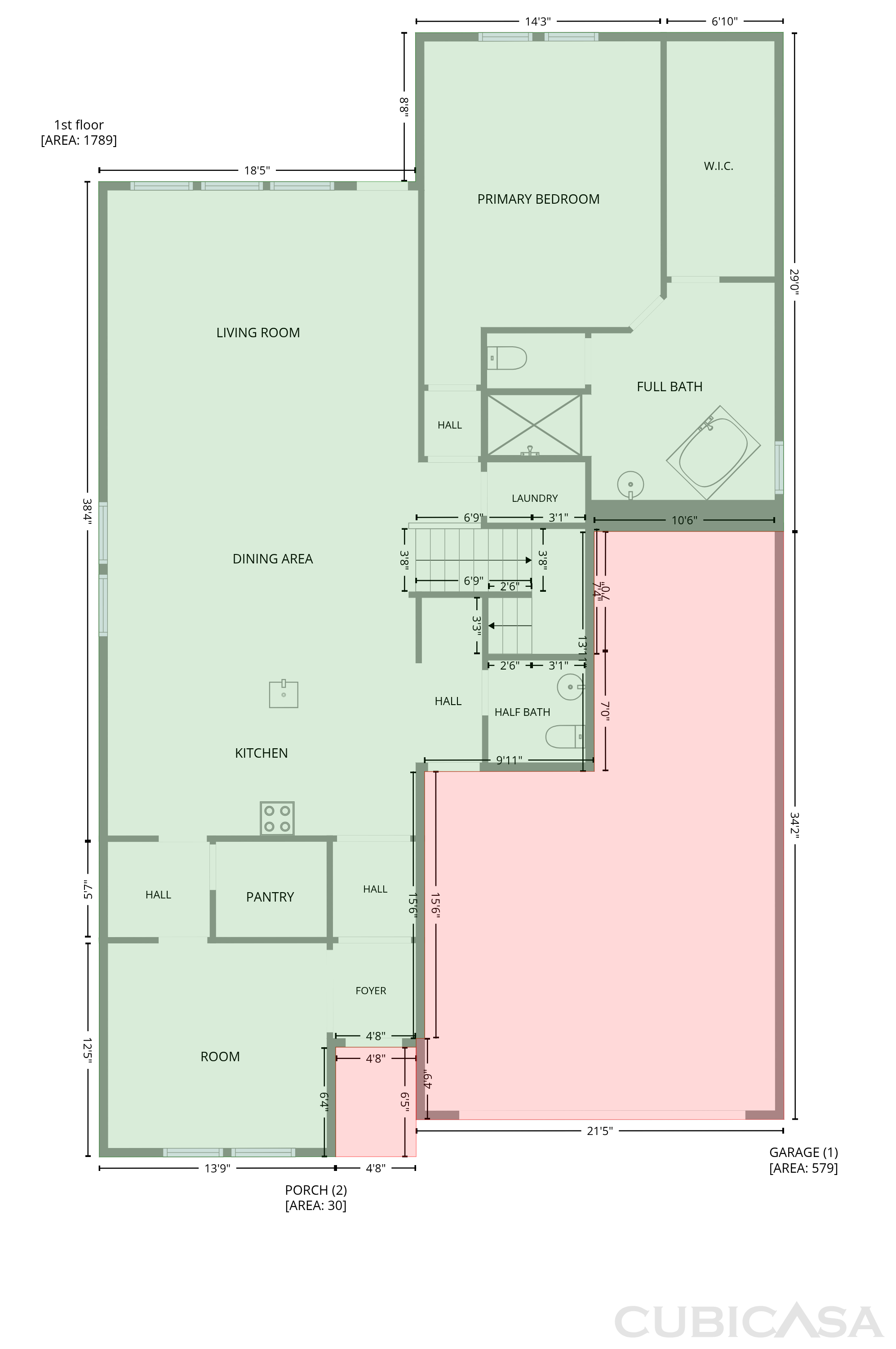Main Floor of 6244 English Hollow Rd, Tampa, FL