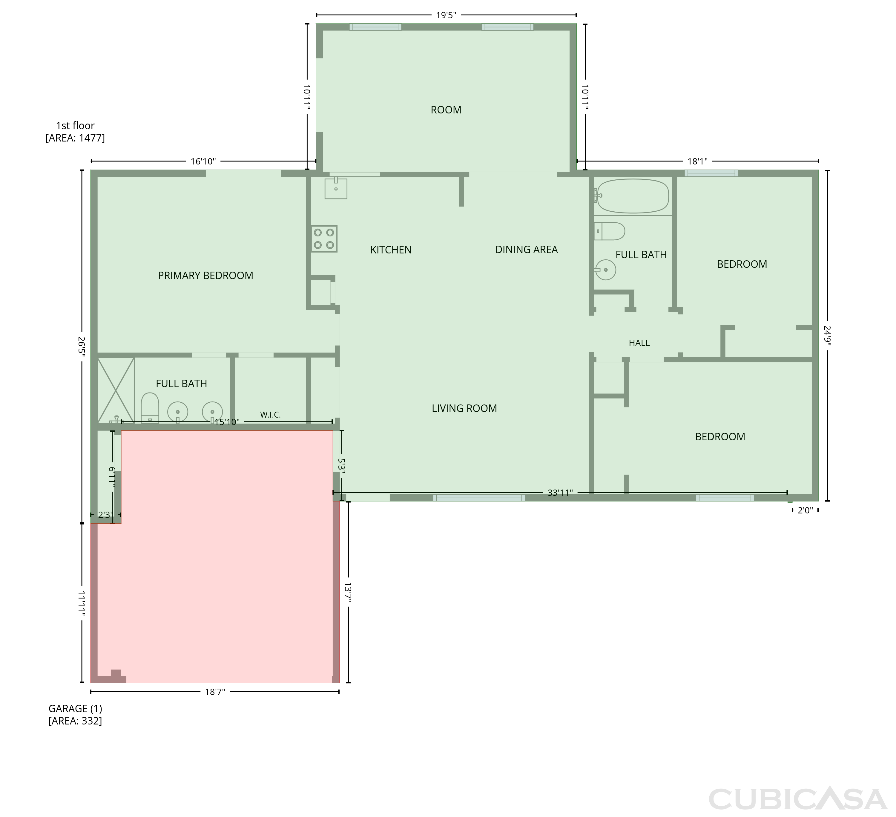 Main Floor of 881 Vicksburg St, Deltona, FL