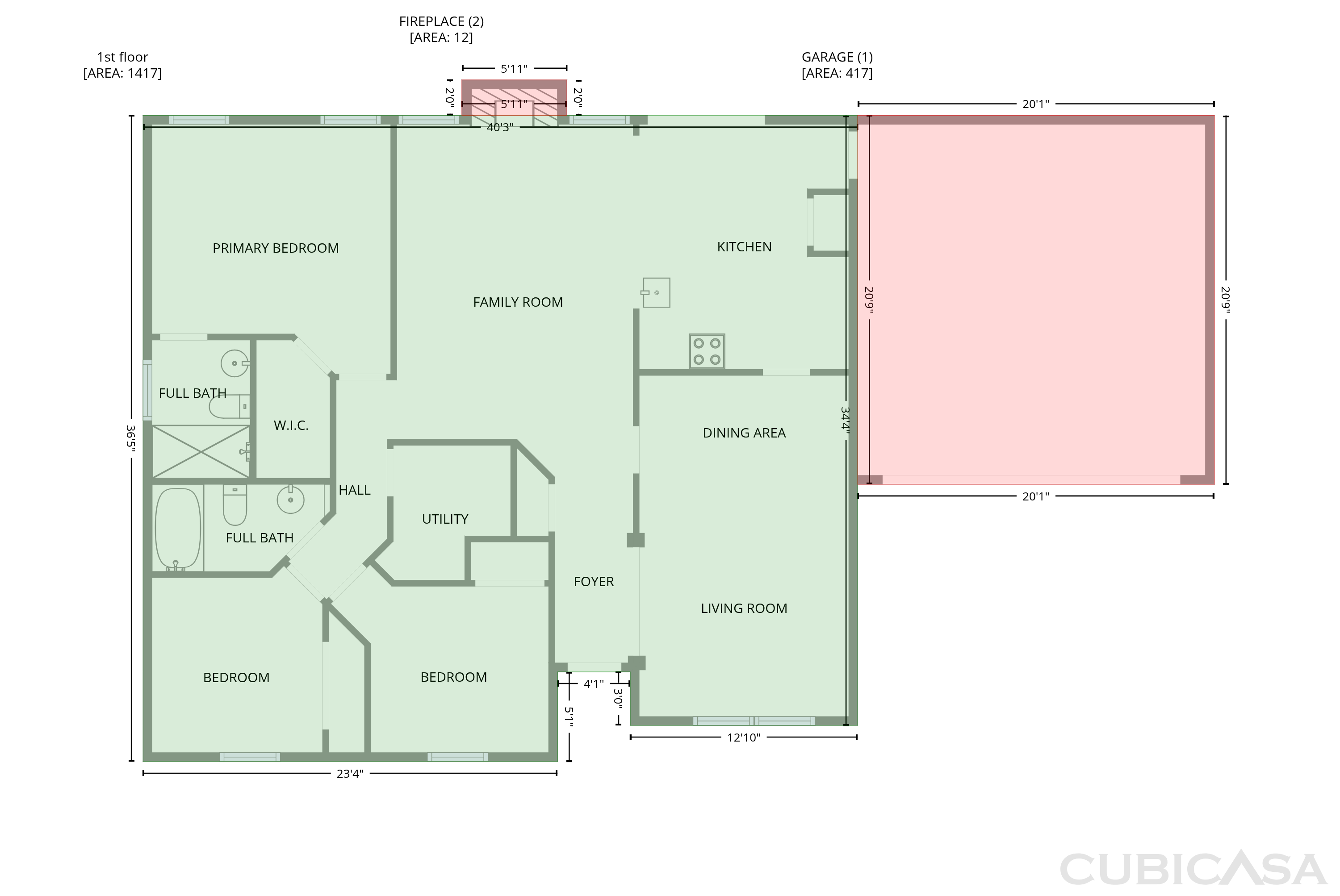 Main Floor of 2416 Bayview Dr, Nashville, TN