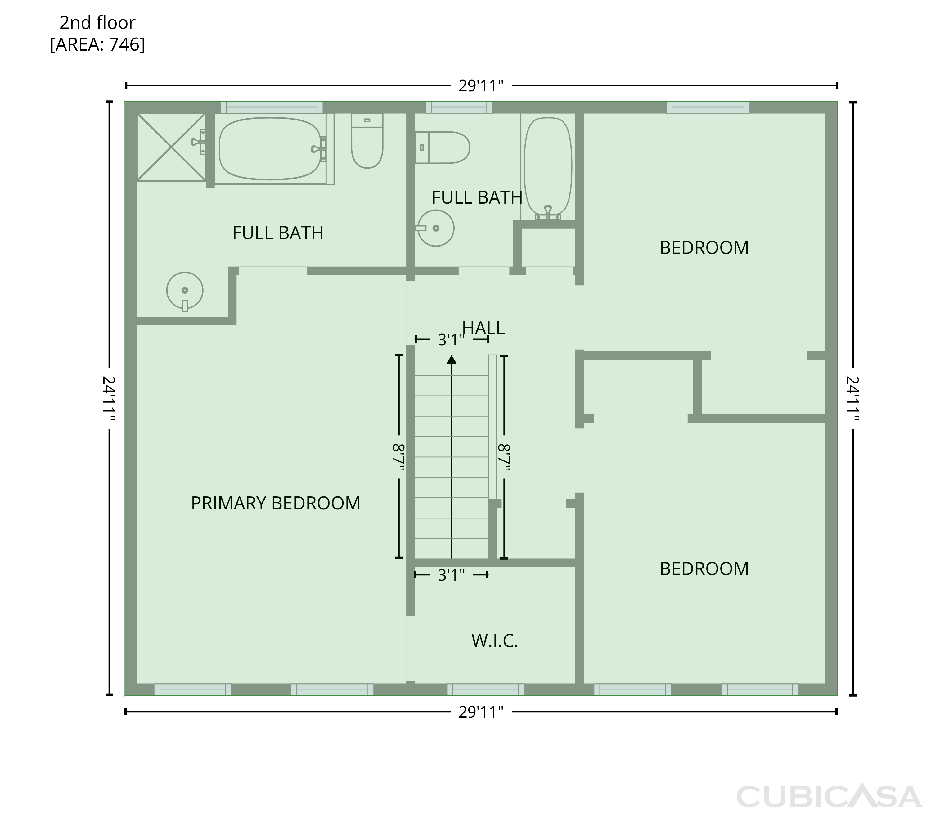 Second Floor of 423 Sherwood Ct, Eden, NC