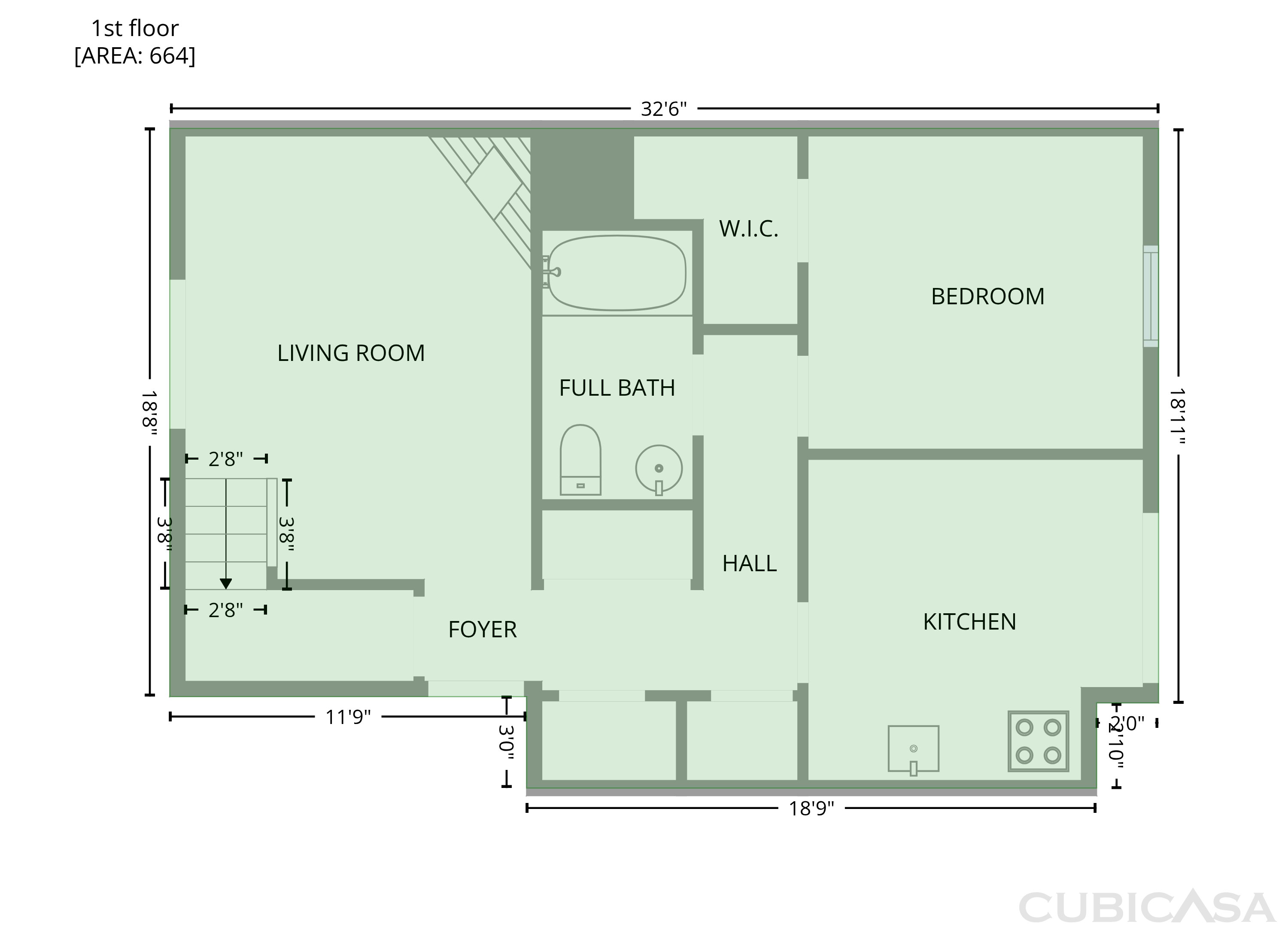 Main Floor of 311 Quail Run, Roswell, GA