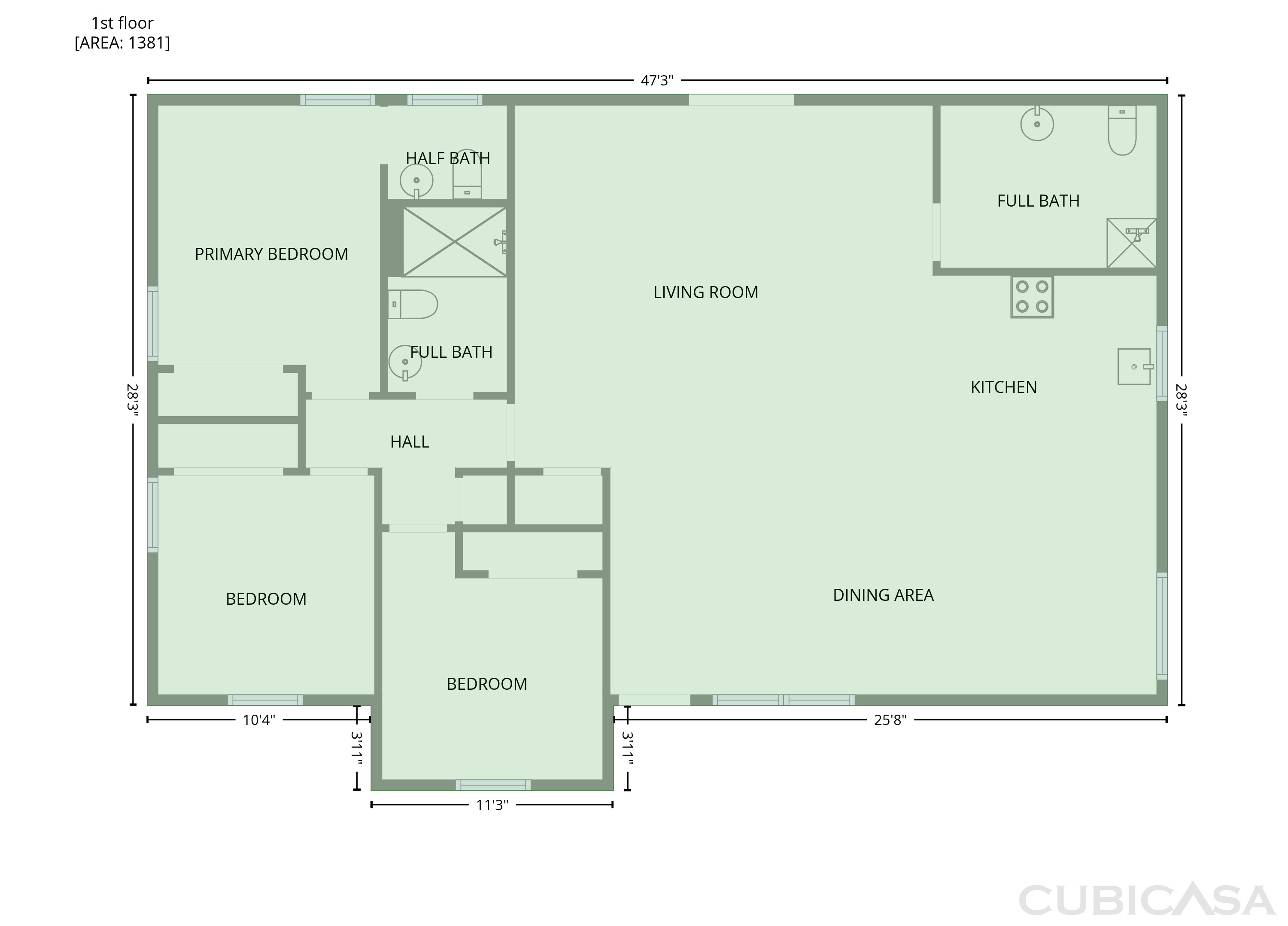 Main Floor of 8541 Strathmore Dr, Dallas, TX