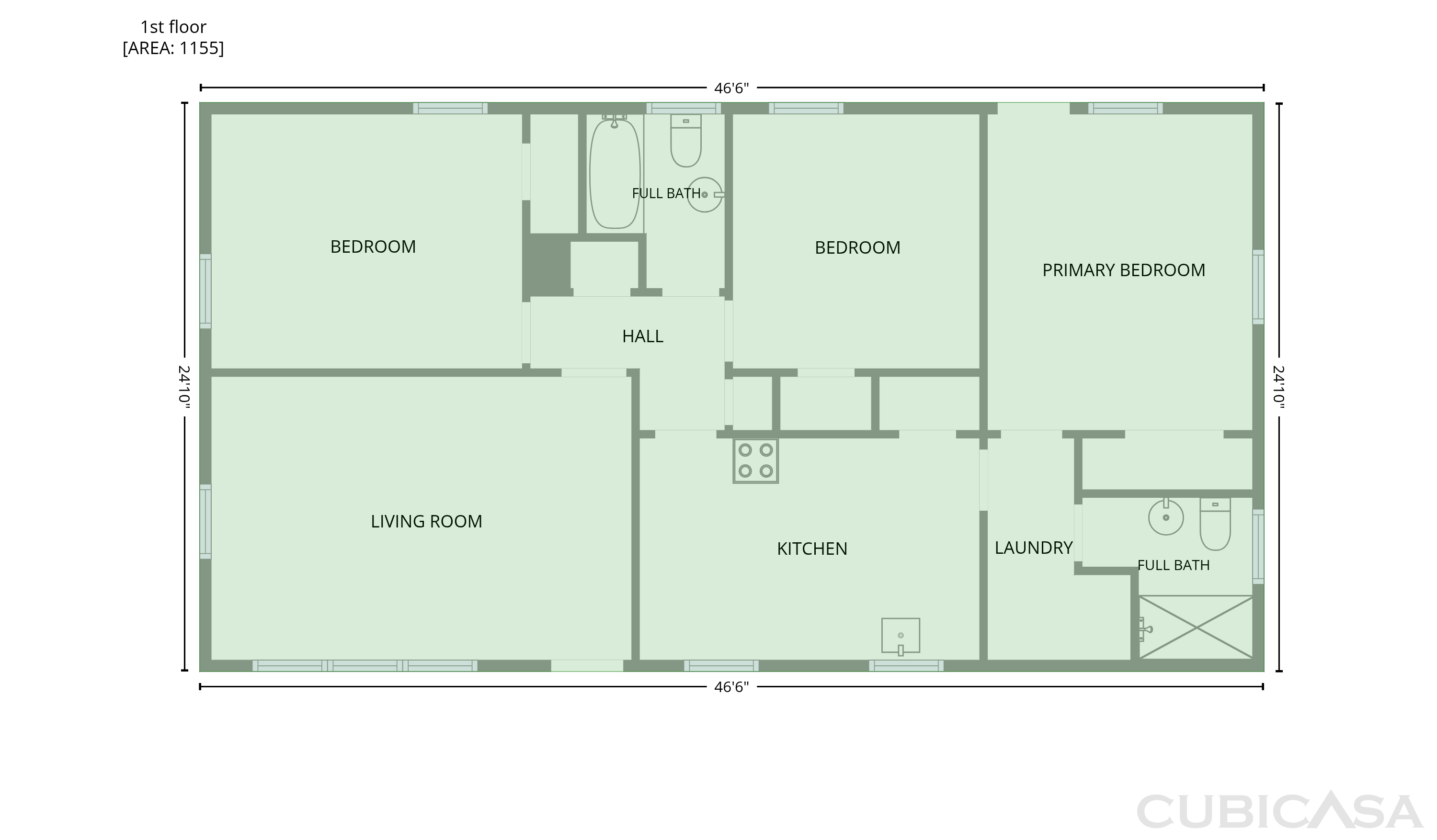 Main Floor of 313 Black St, Cherryville, NC