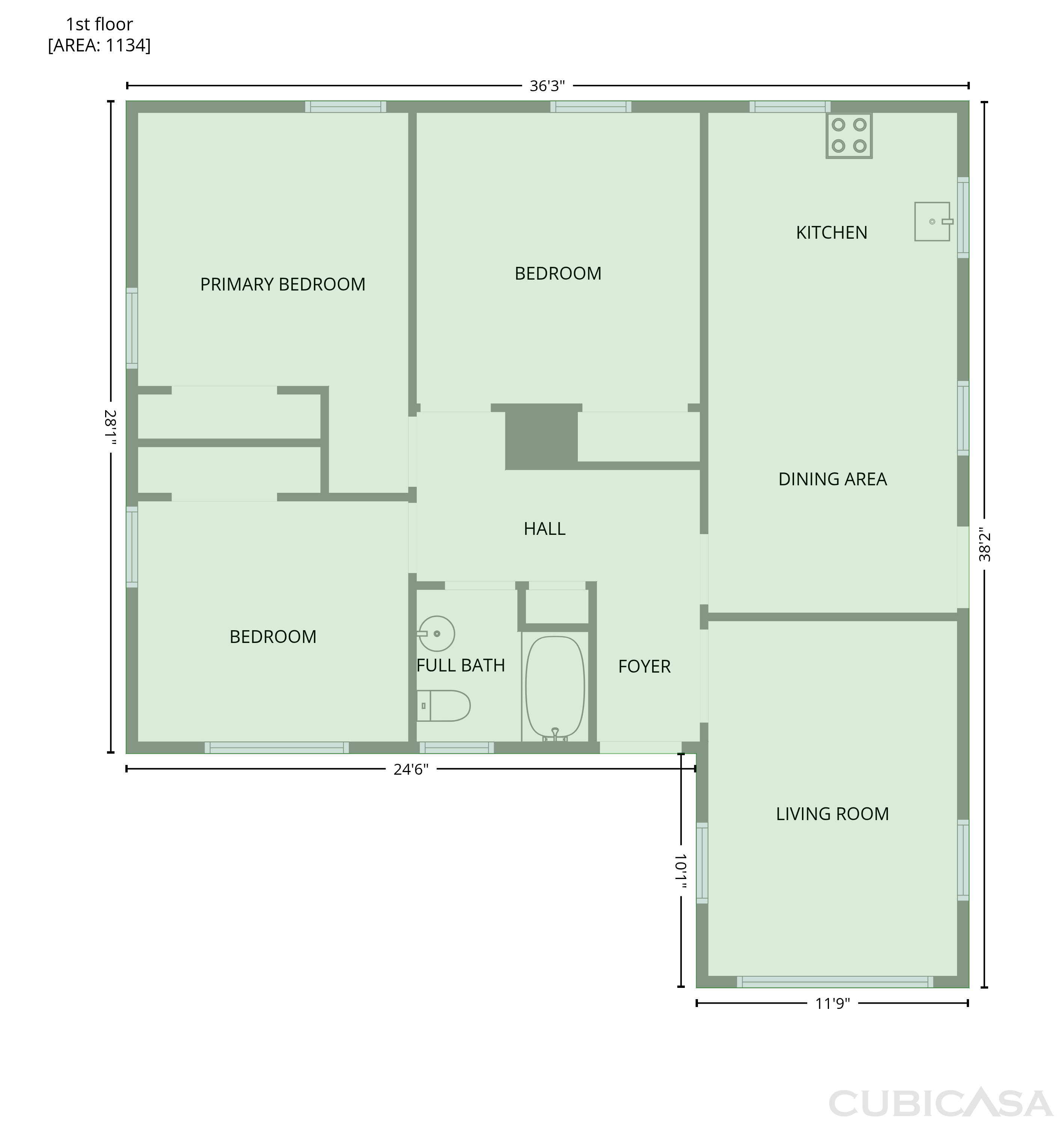 Main Floor of 5206 N Sumac Cir, Fayetteville, NC