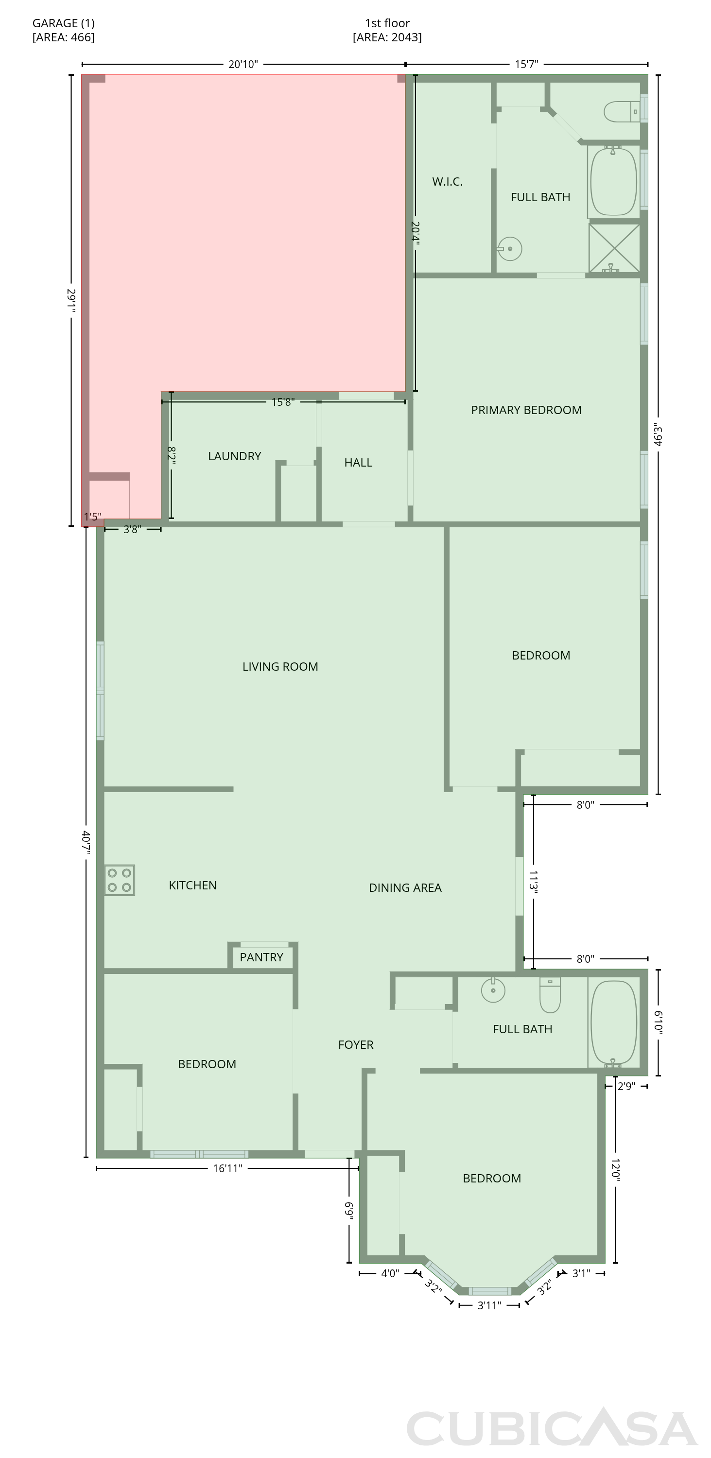 Main Floor of 11504 Poston Rd, Panama City, FL