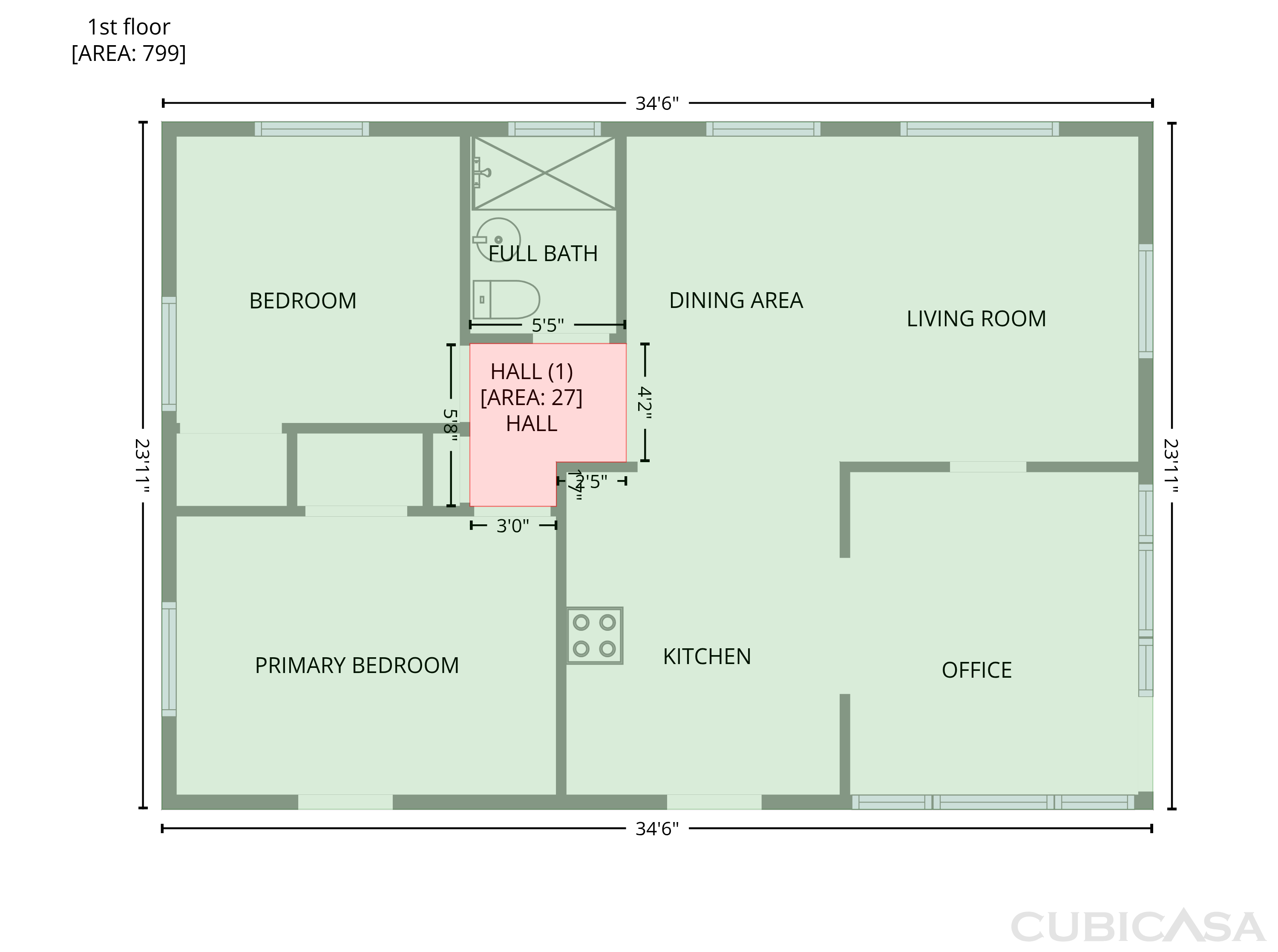 Main Floor of 911 New York St, Edgewater, FL