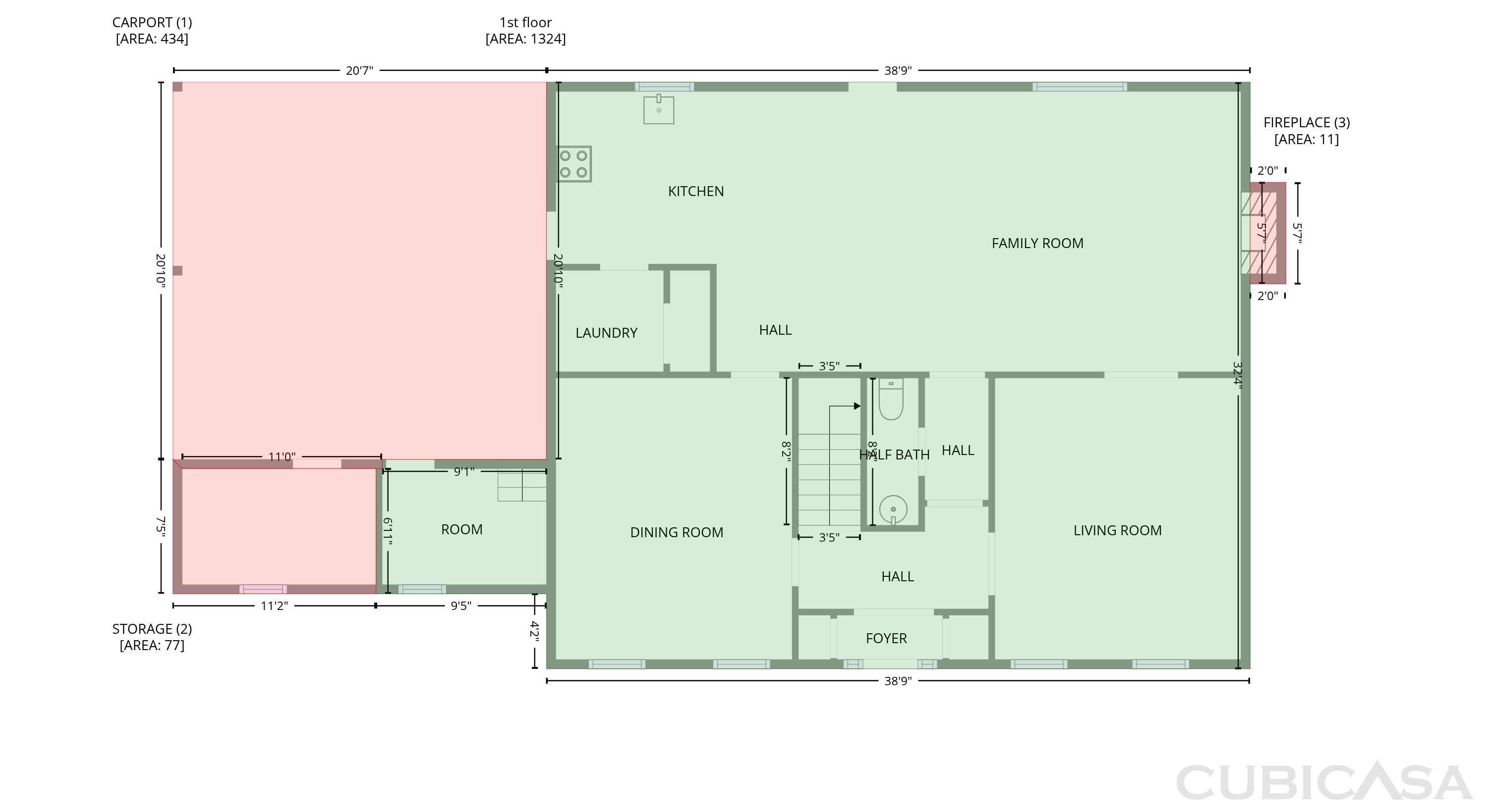 Main Floor of 1693 Wofford Pl, Eight Mile, AL