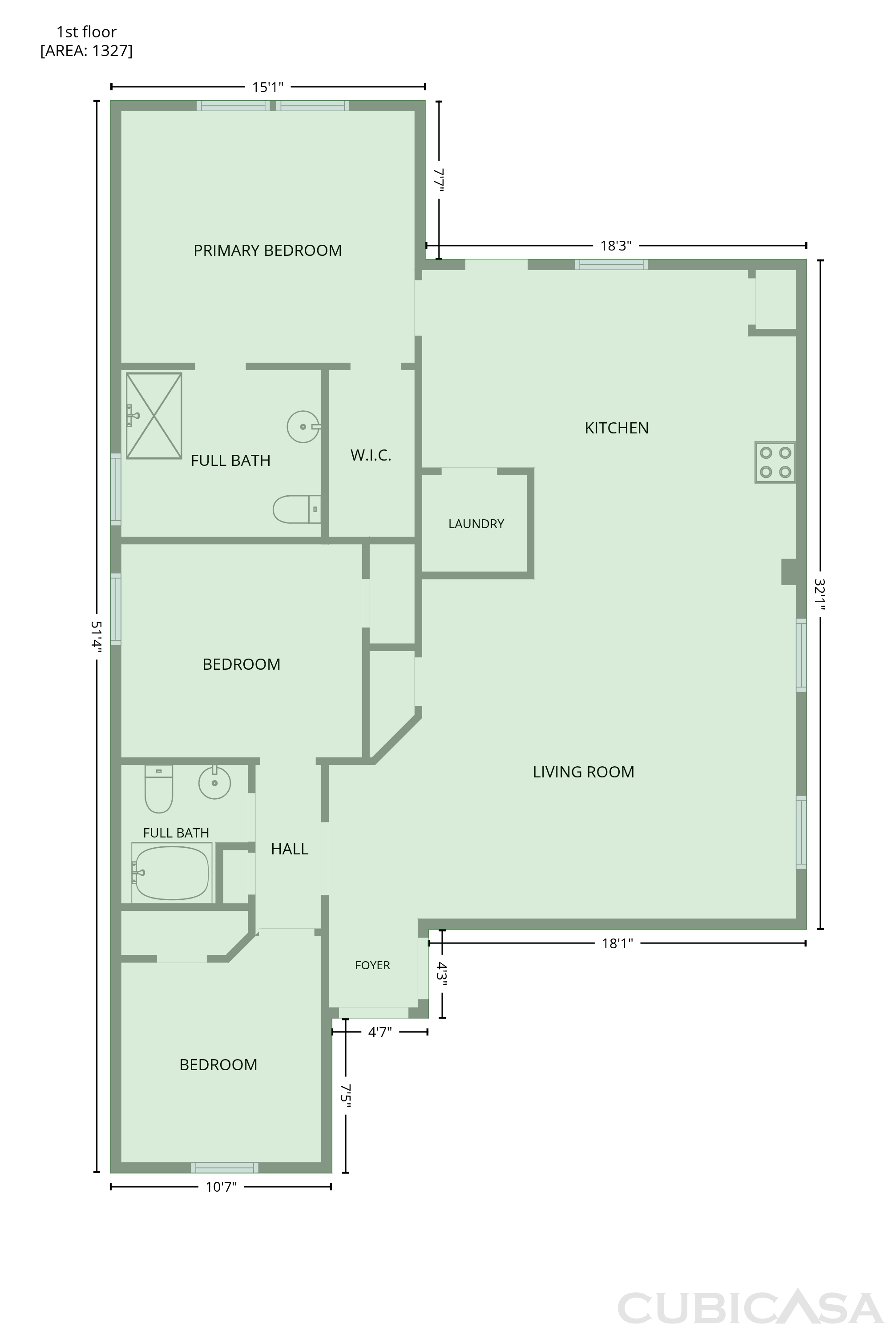 Main Floor of 109 Mustang Stampede Dr, La Marque, TX