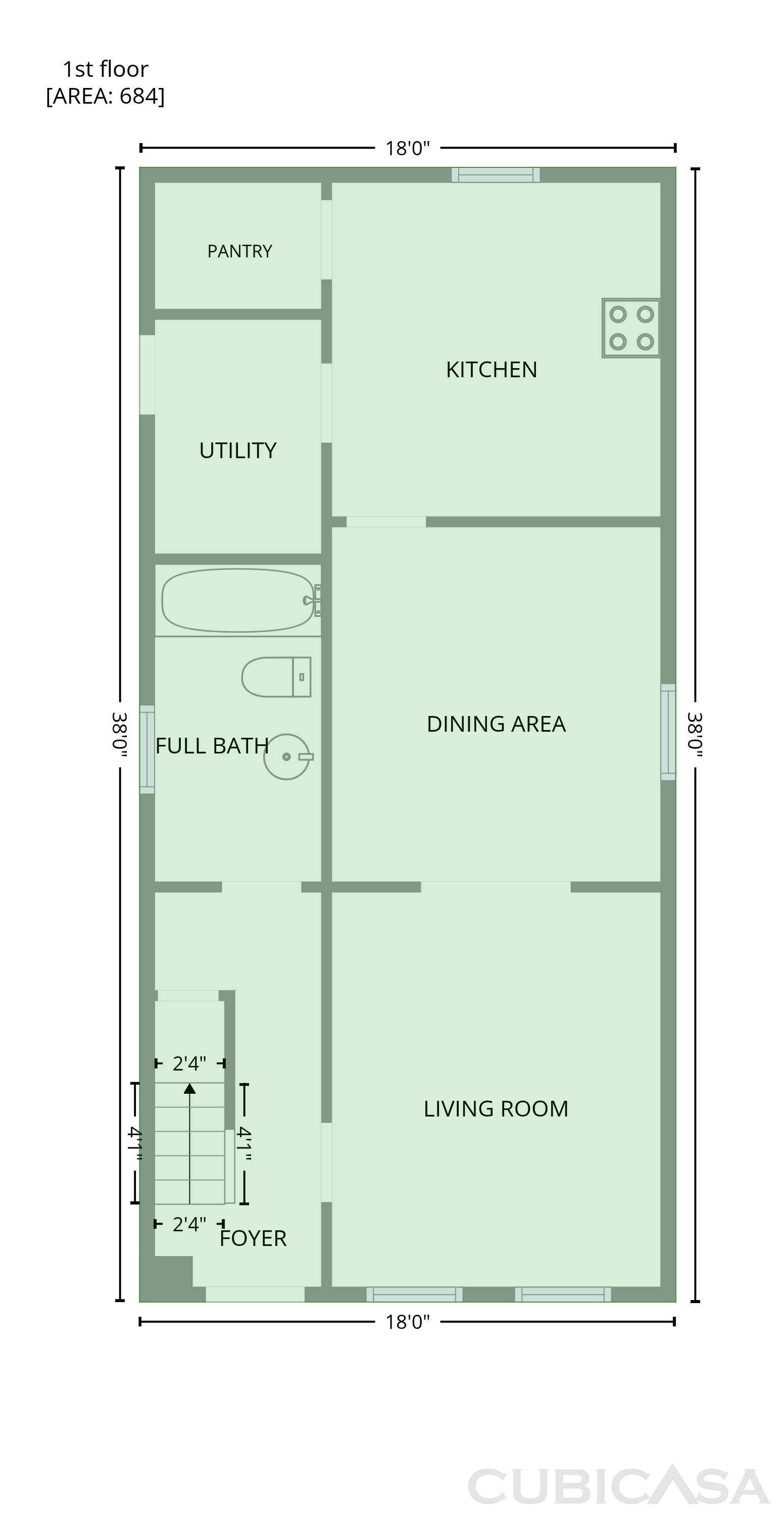 Main Floor of 329 Fairview Ave, Winchester, VA