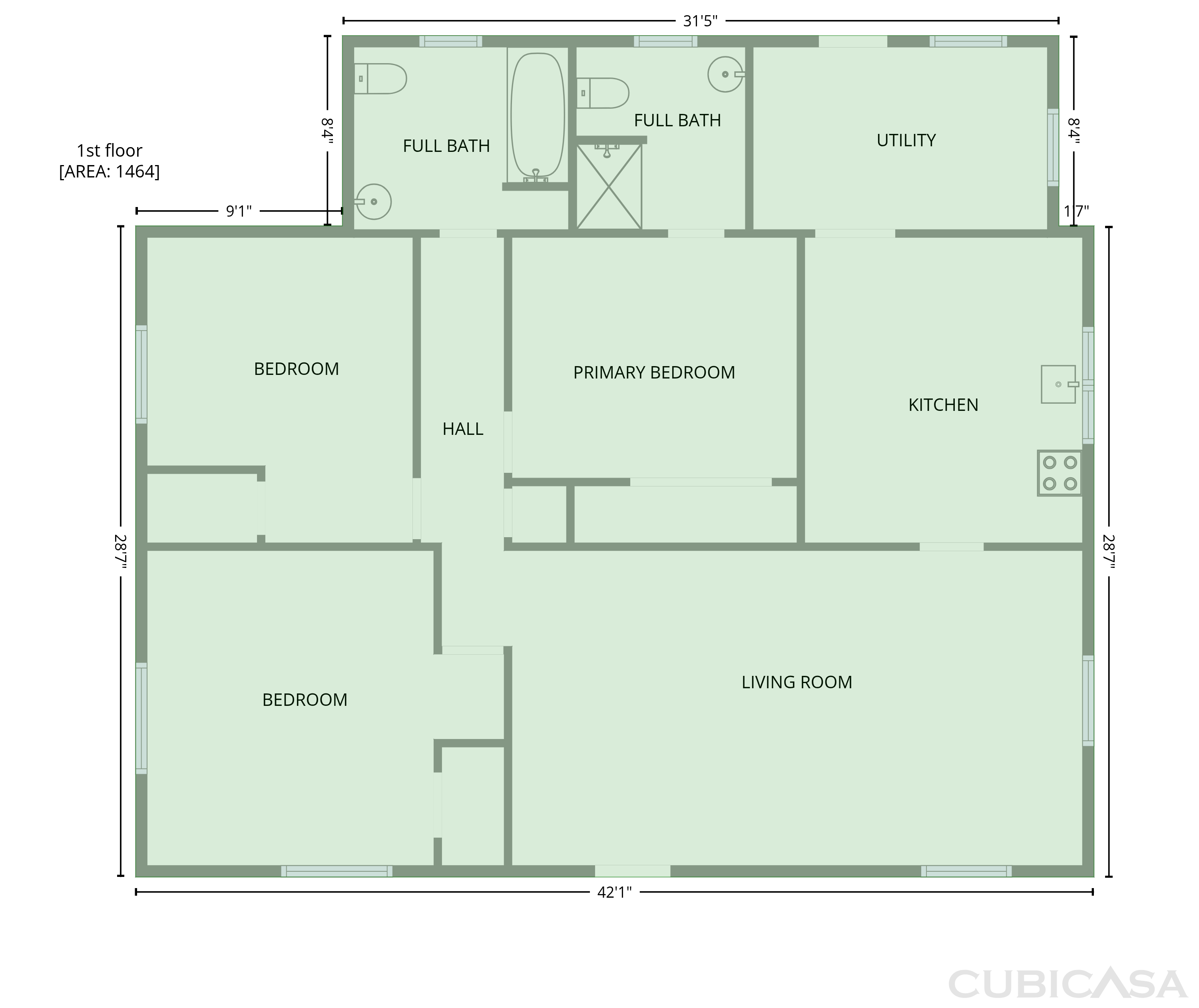 Main Floor of 2202 Erwin Rd, Dunn, NC