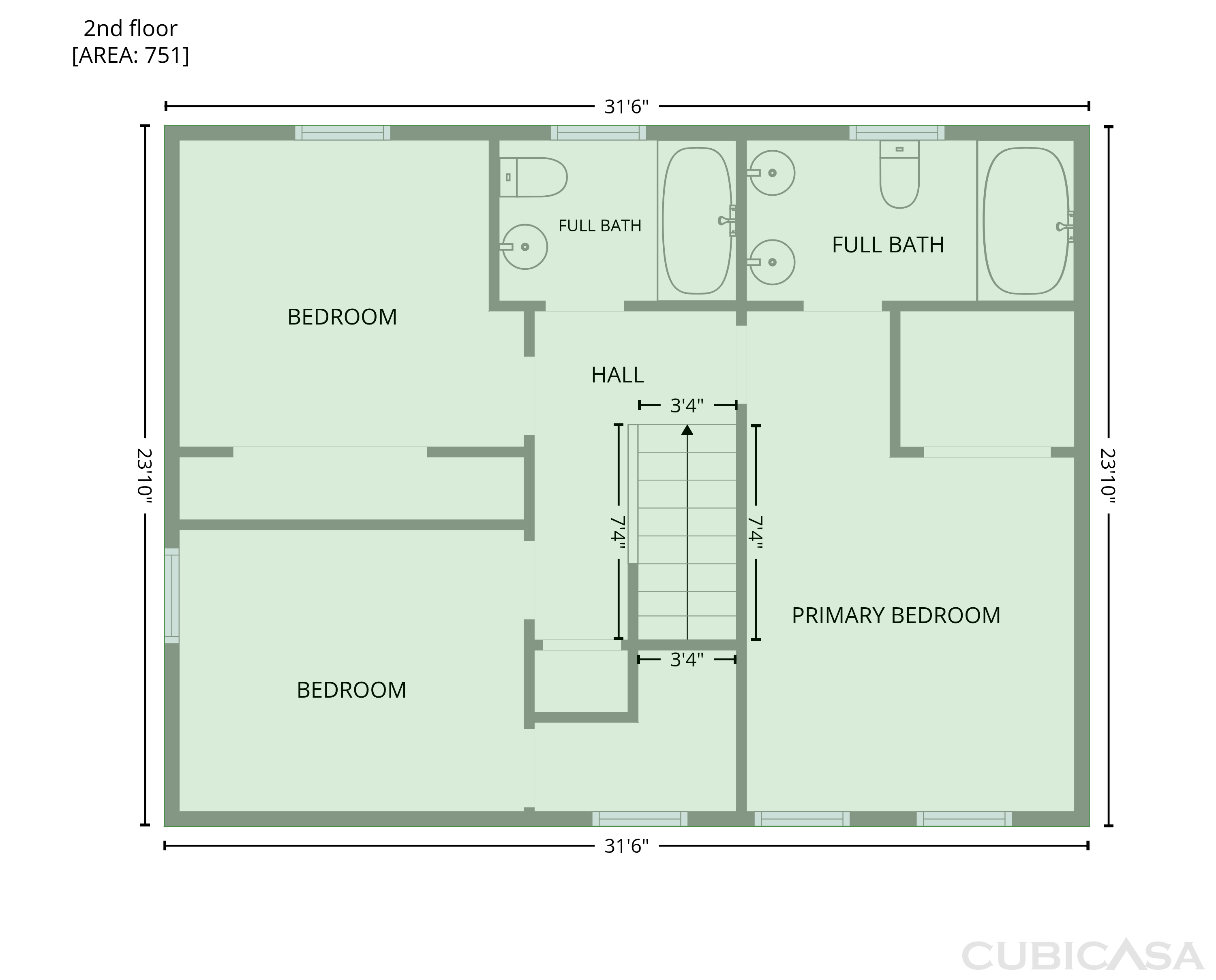 Second Floor of 4219 King Edward Ct, Greensboro, NC