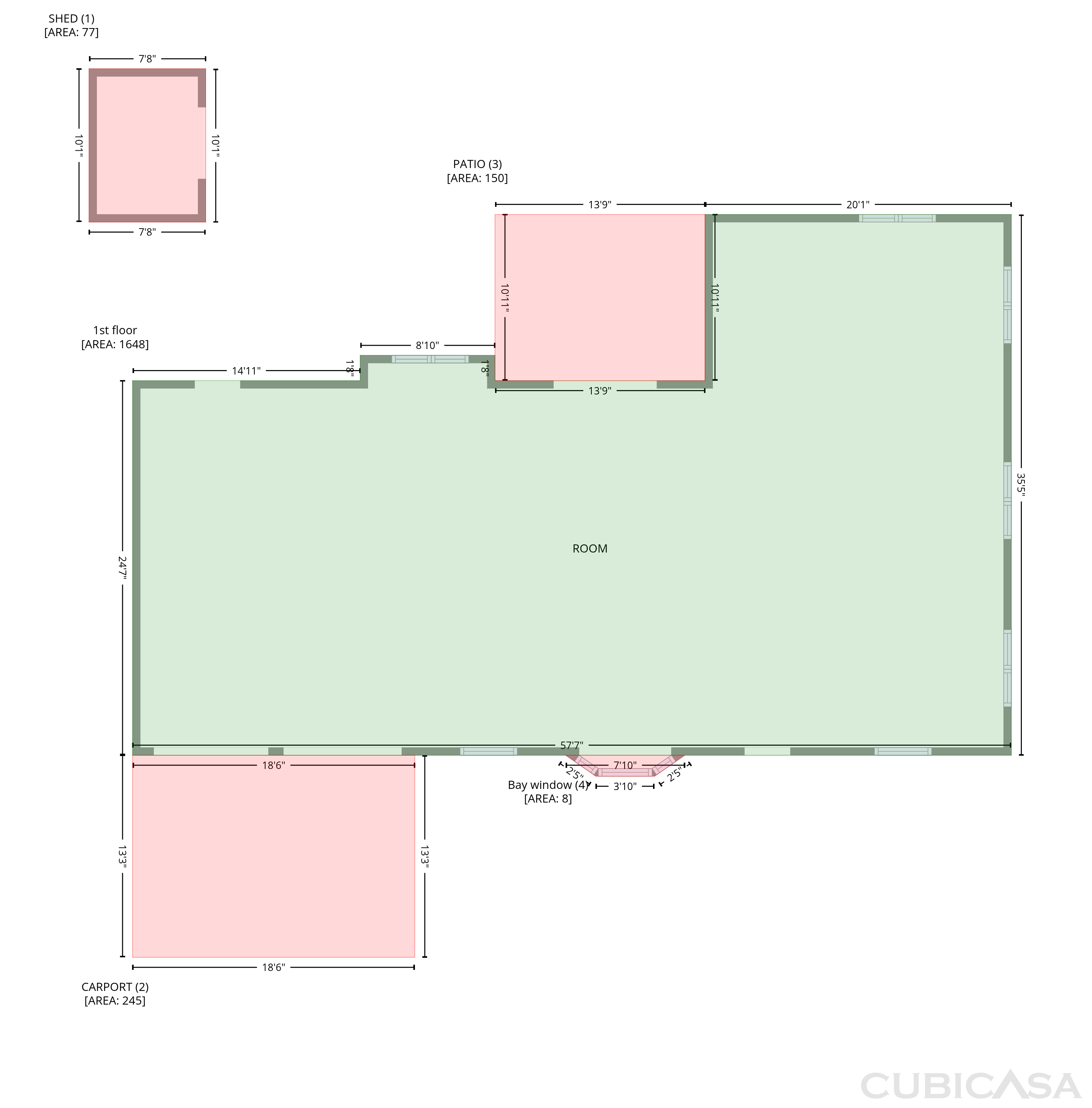Second Floor of 225 La Jolla, Live Oak, TX