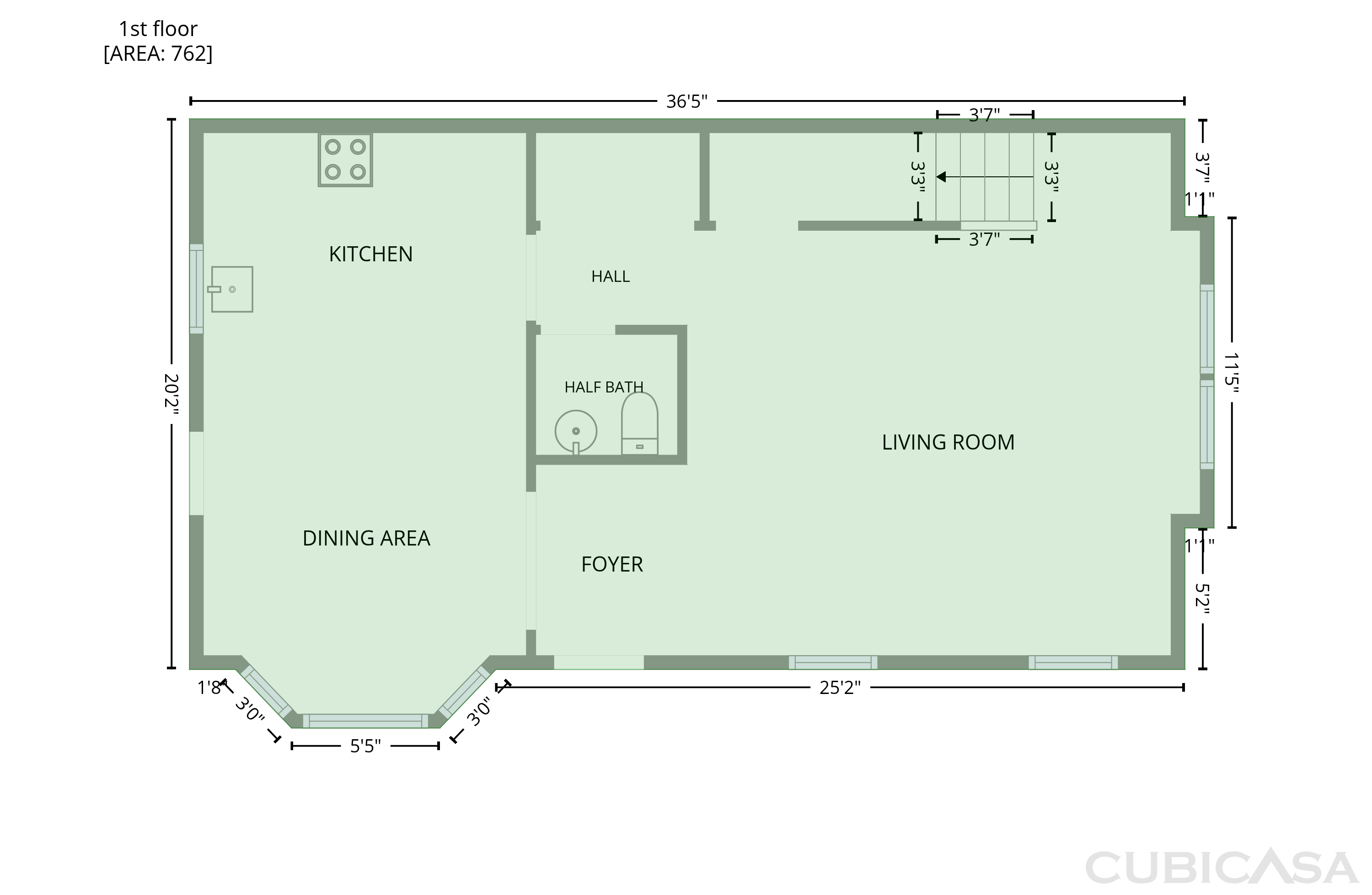 Main Floor of 411 Sandybrooke Dr, High Point, NC