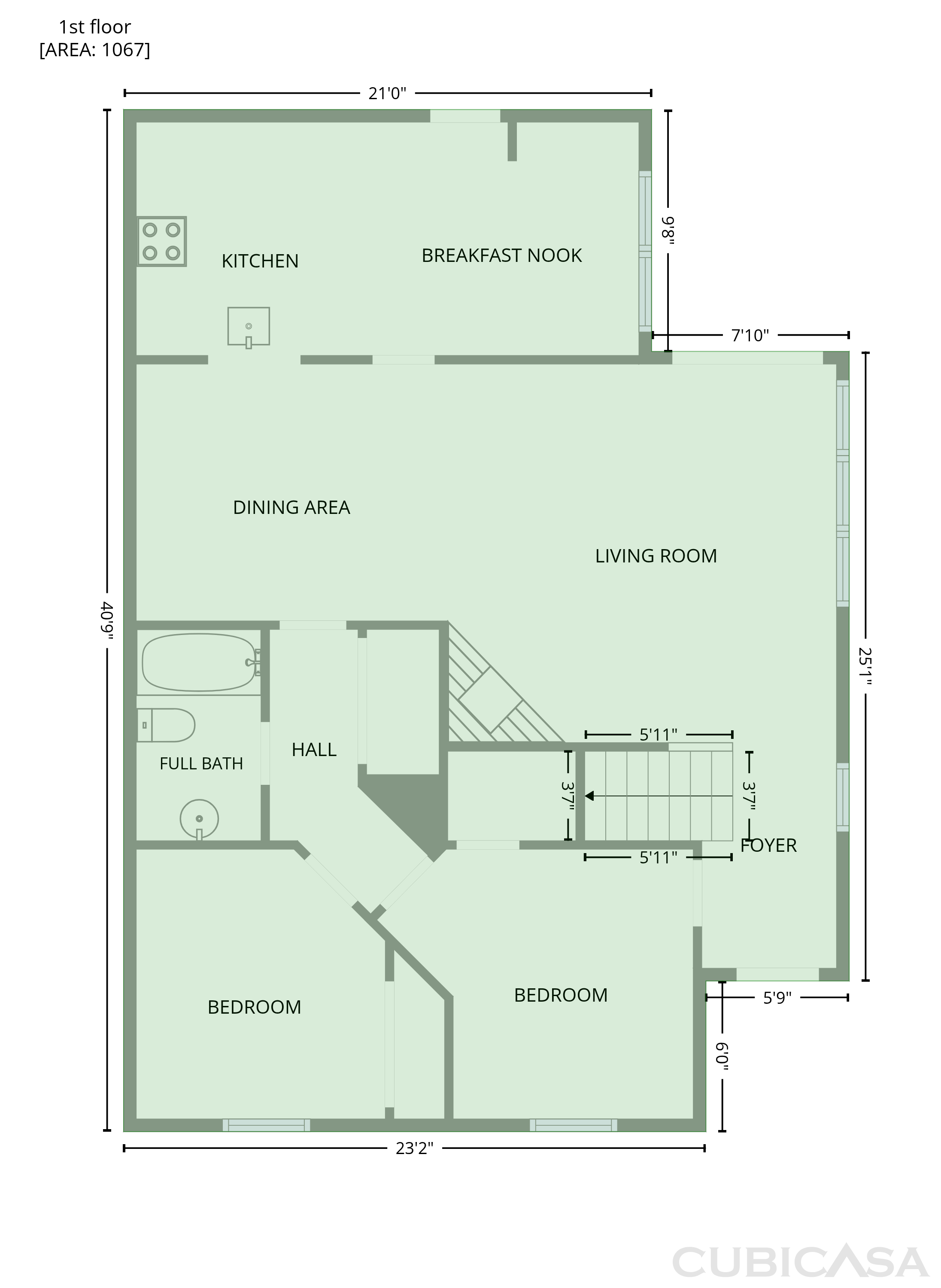 Main Floor of 1633 San Francisco St, Carrollton, TX