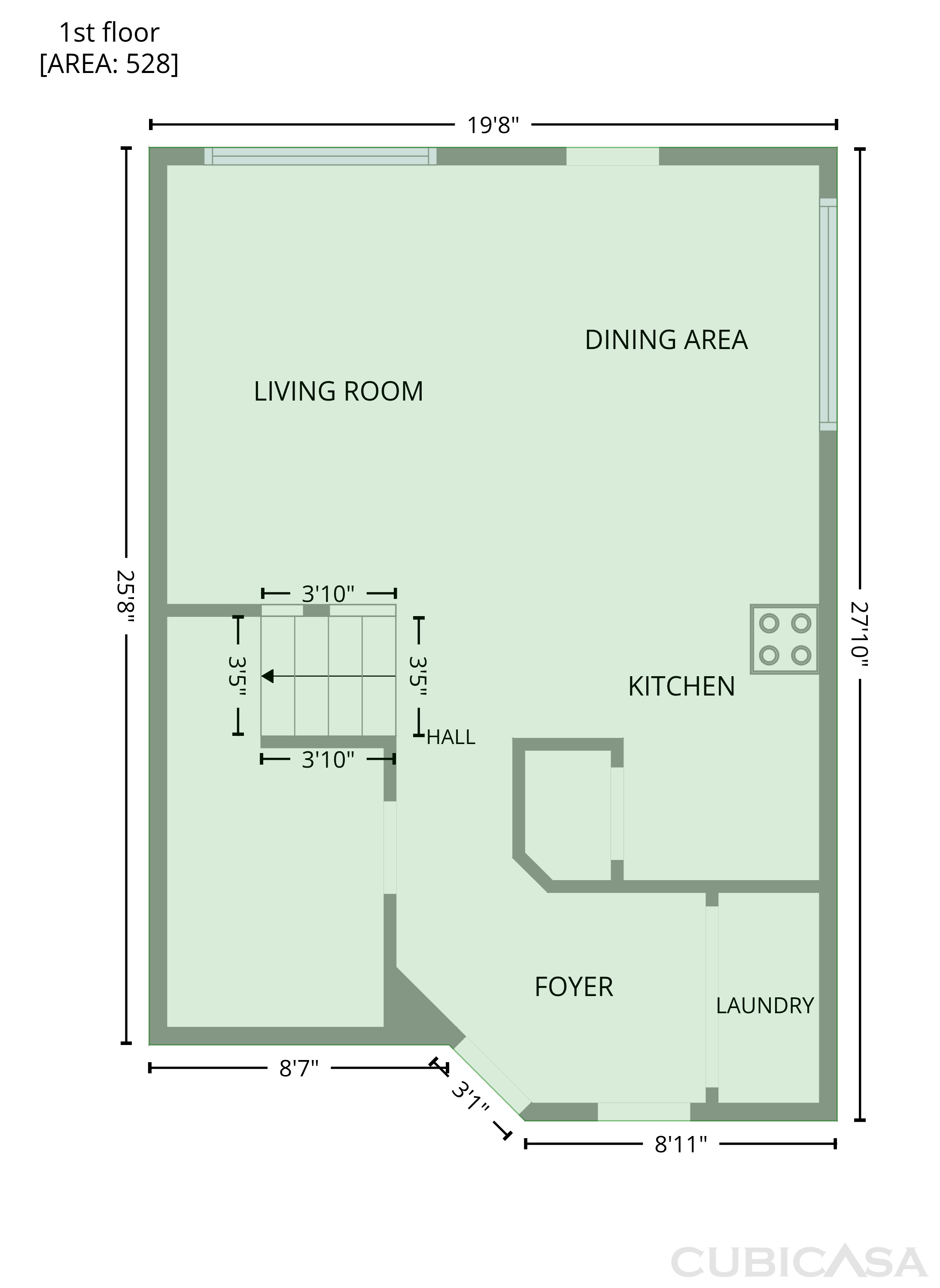 Main Floor of 1555 Parkfield Cir, Round Rock, TX