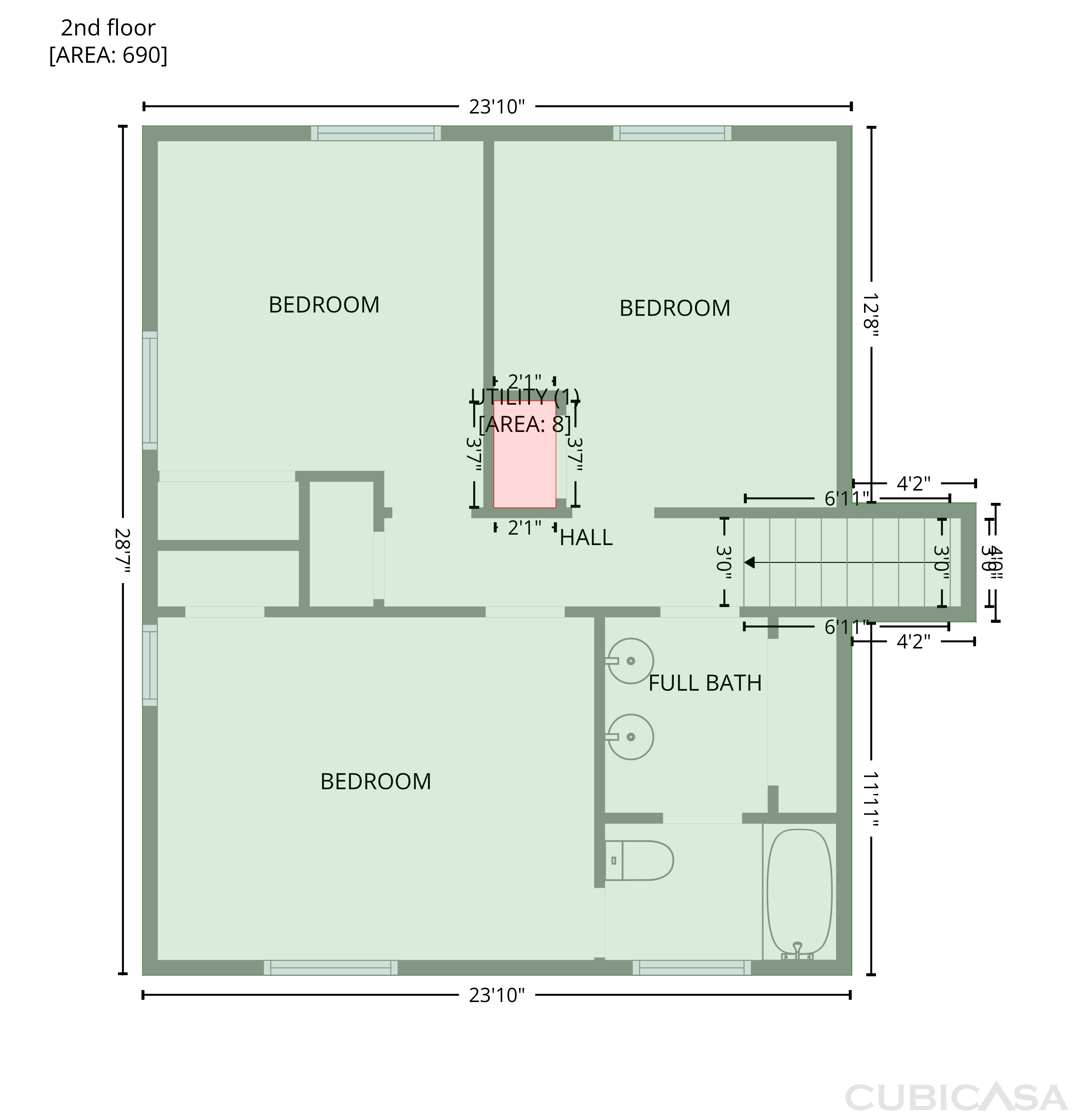 Second Floor of 328 Kimbrough Rd, Clarksville, TN