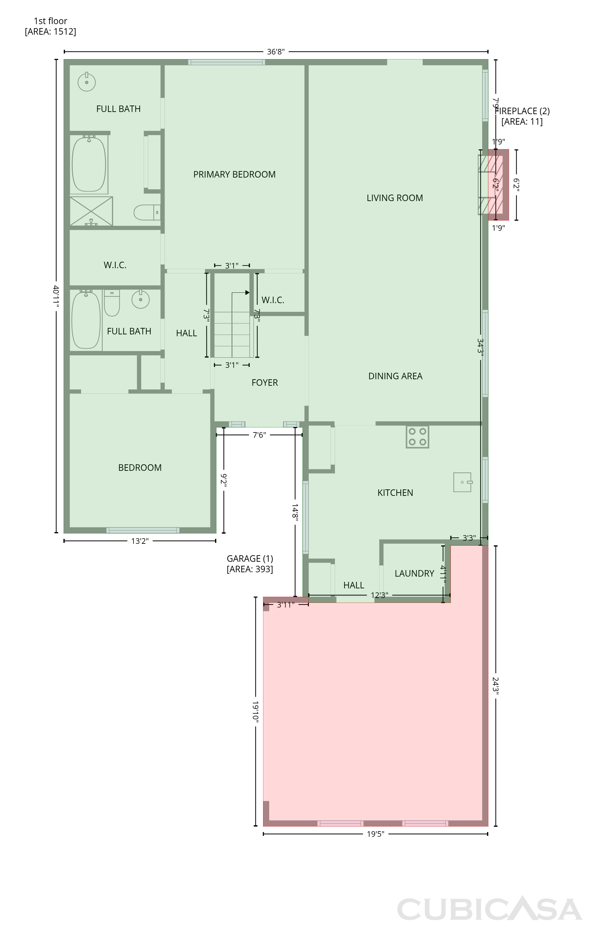 Main Floor of 1900 Stone Brook Ln, Birmingham, AL