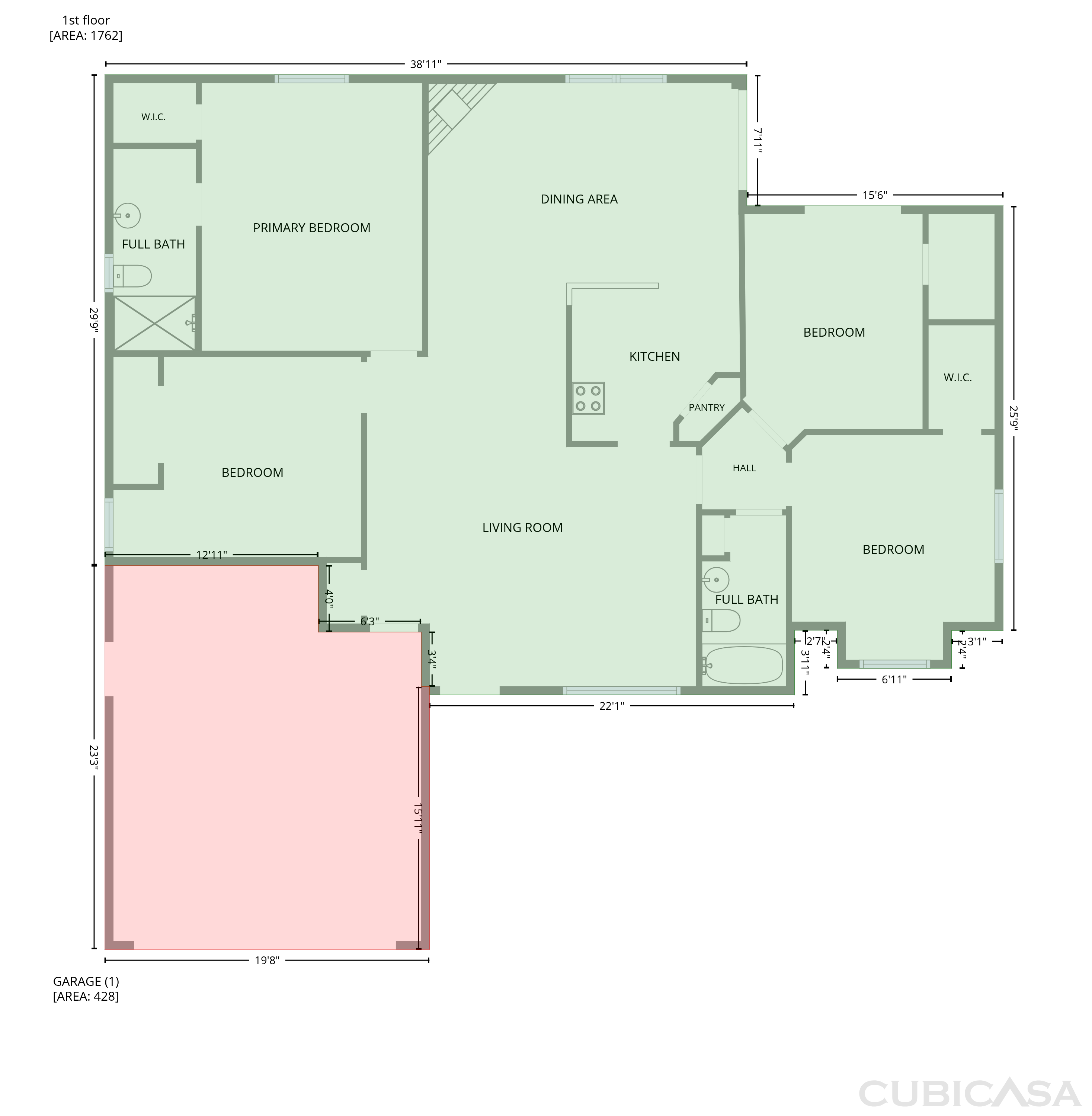 Main Floor of 17802 Jefferson St, Oakland, FL