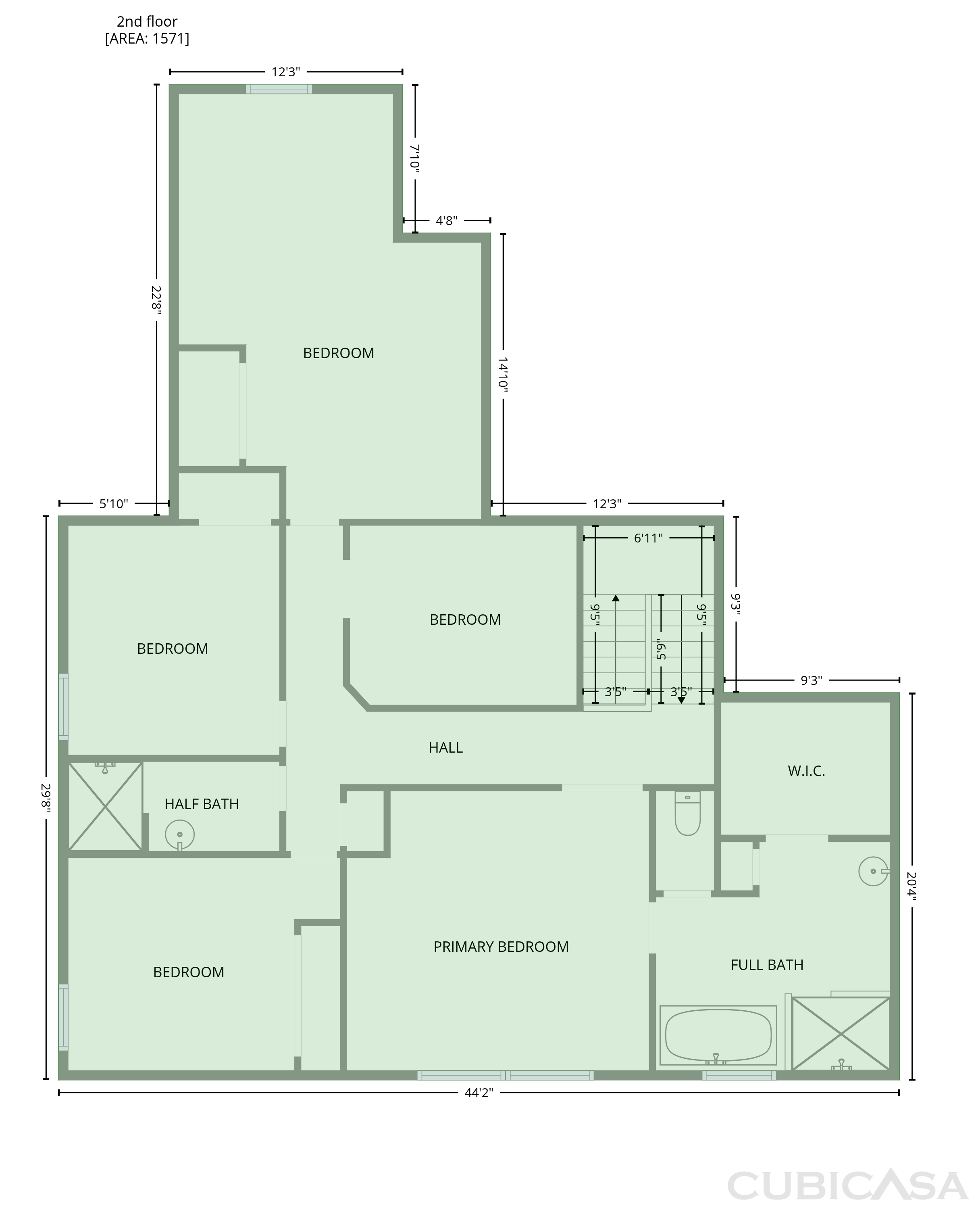 Second Floor of 1963 Buckner Clark Rd, Pittsboro, NC