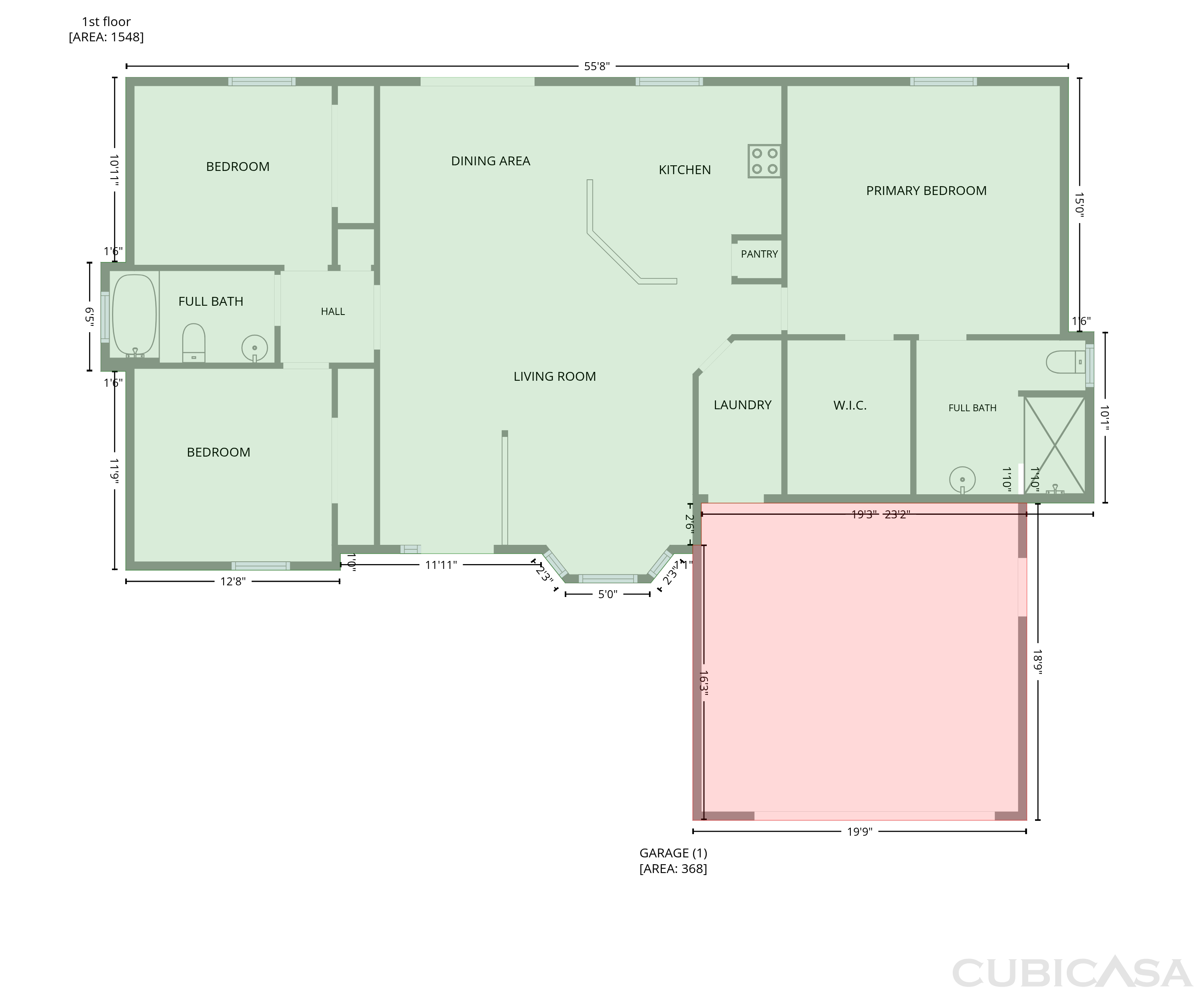 Main Floor of 1136 SW 18th Ct, Cape Coral, FL