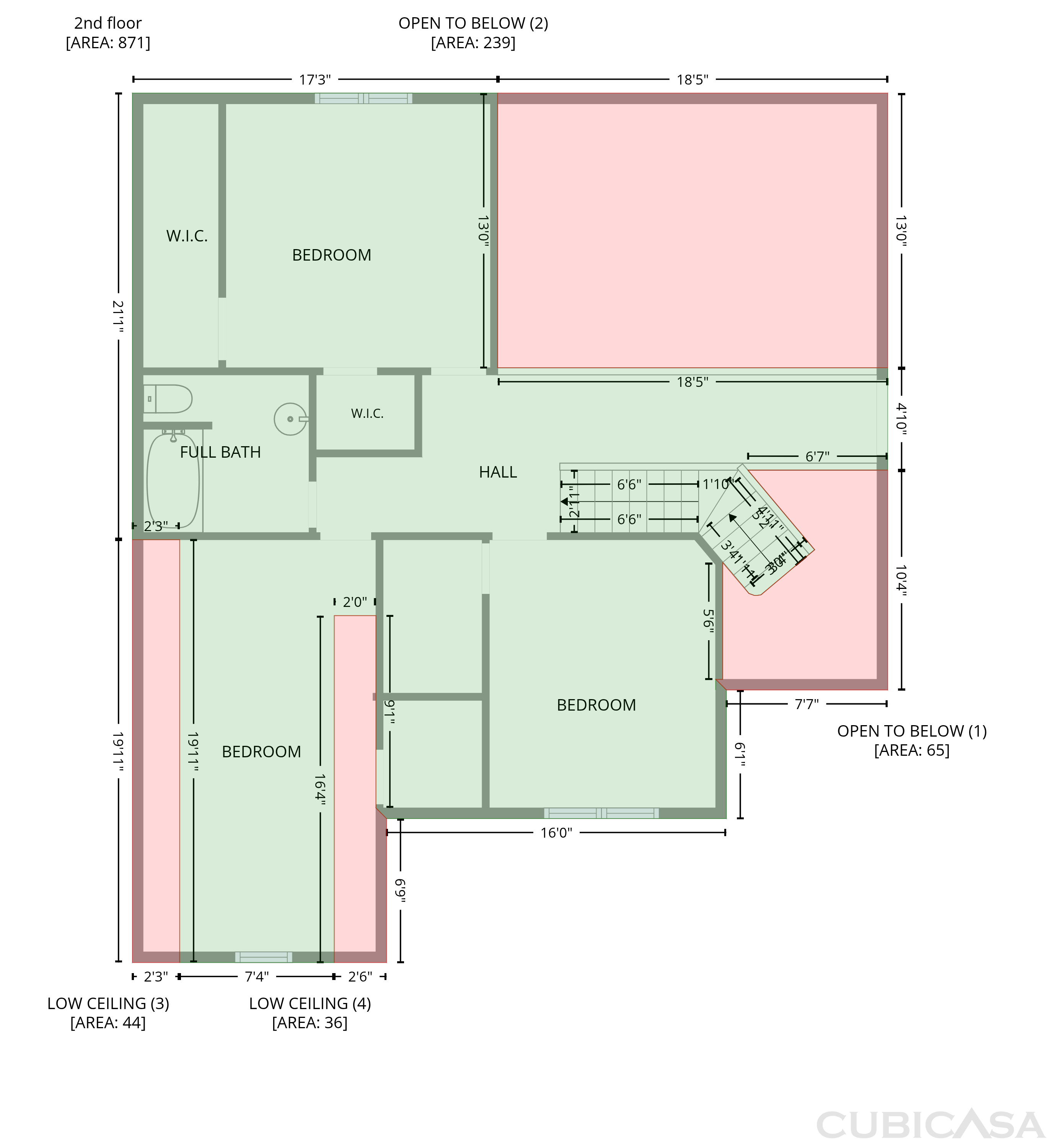 Second Floor of 2916 Woodslope Dr, Raleigh, NC