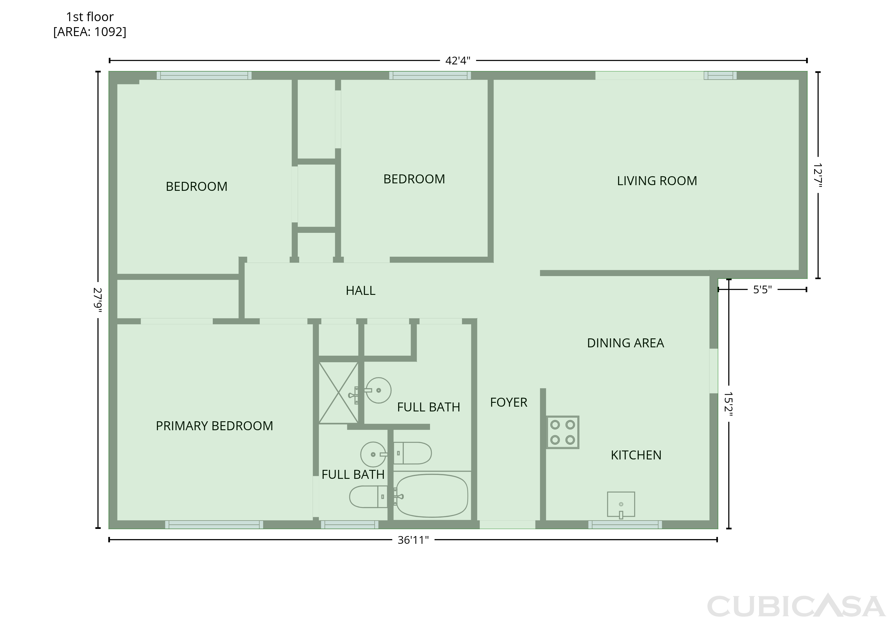 Main Floor of 1430 E Flossmoor Ave, Mesa, AZ