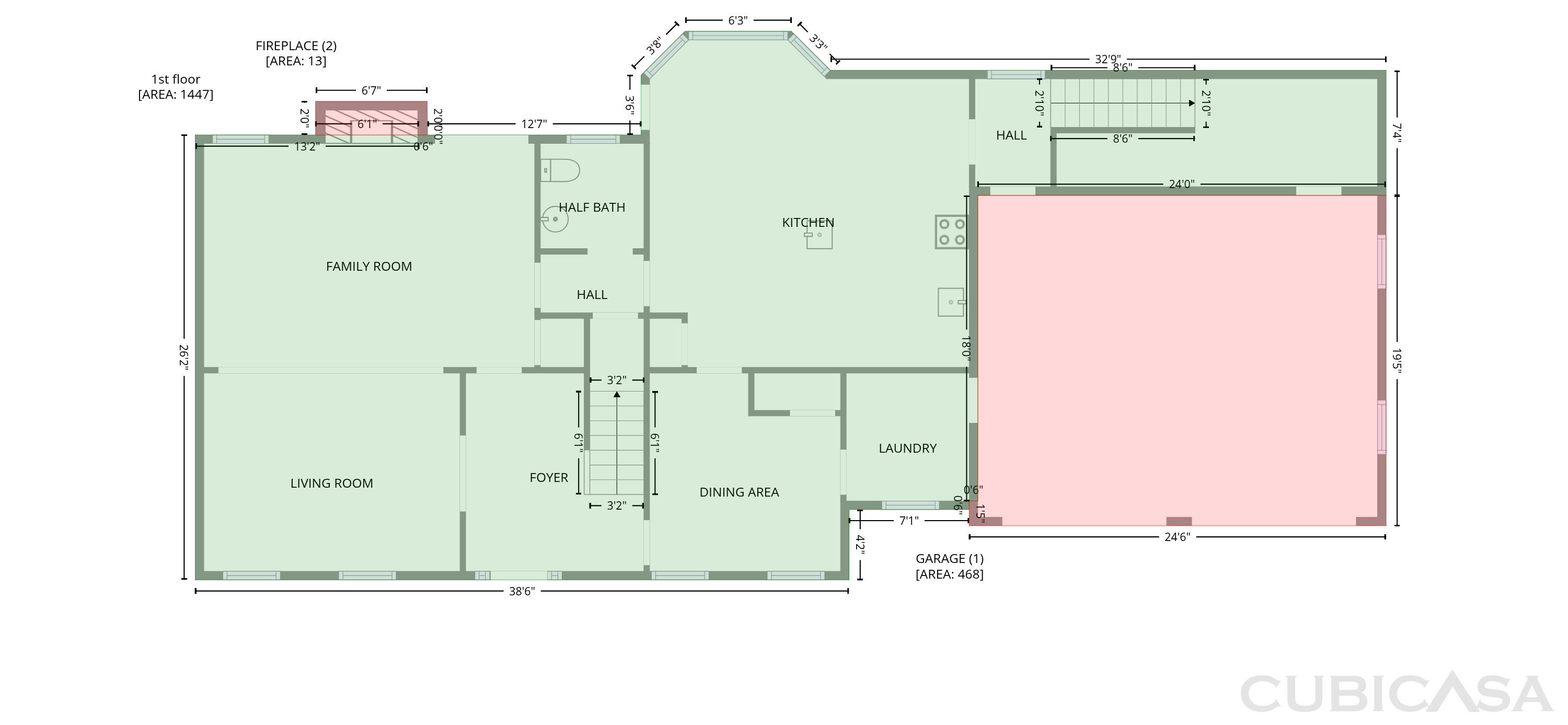 Main Floor of 1033 Chestnut Hill Cir SW, Marietta, GA