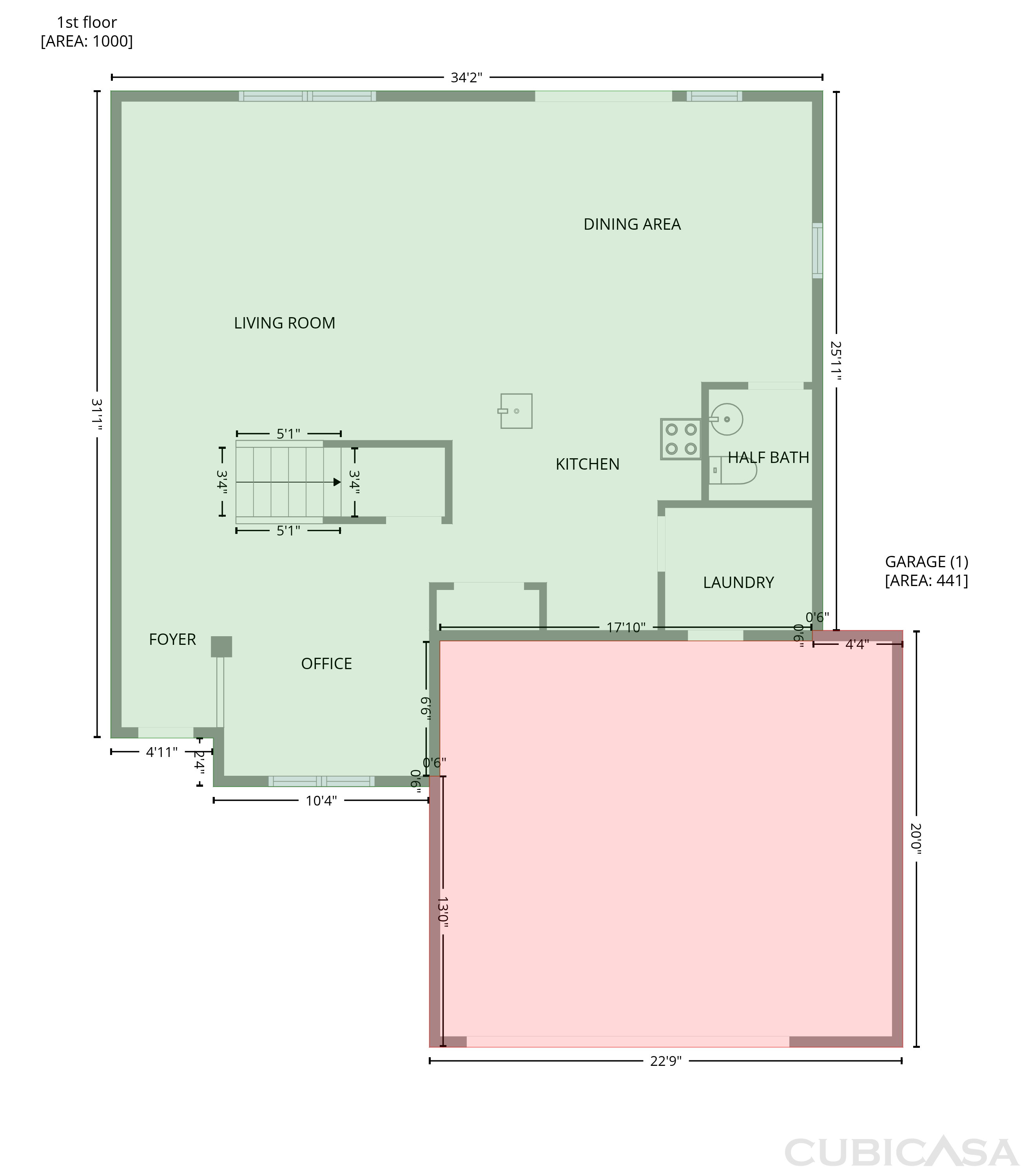 Main Floor of 8134 S Firefly Dr, Pendleton, IN