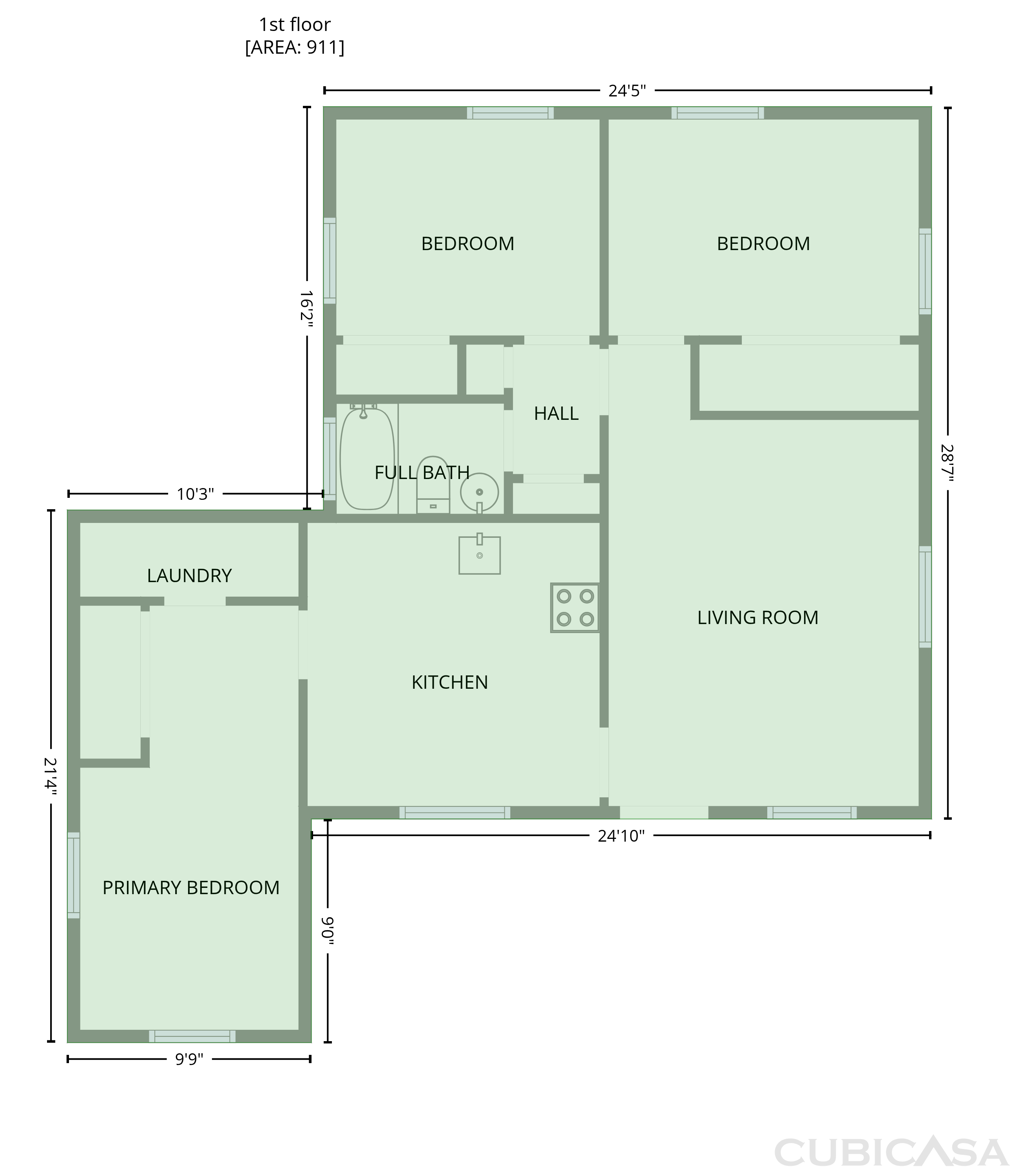 Main Floor of 4010 E Paris St, Tampa, FL