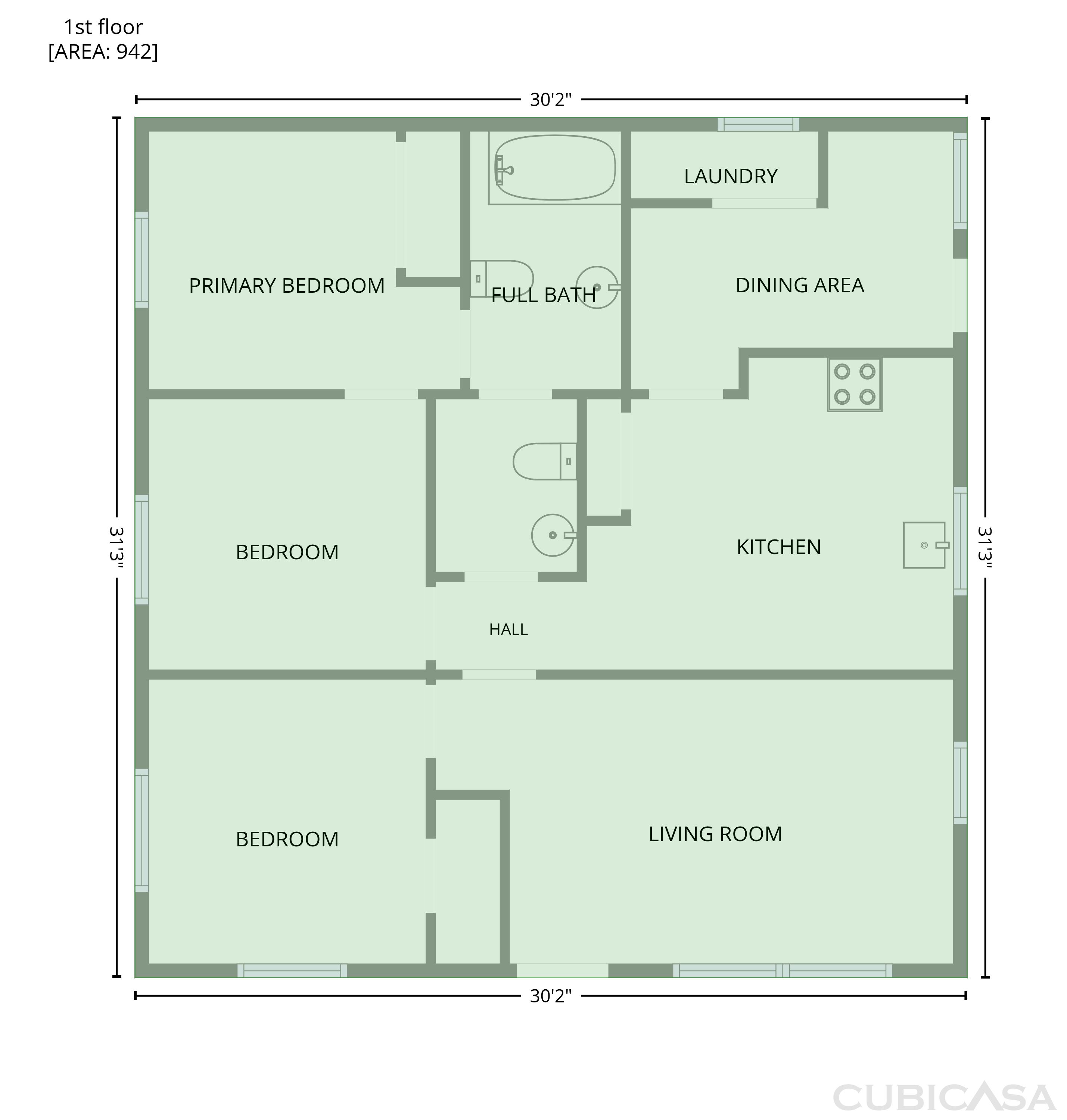 Main Floor of 90 Anthony St, Pittsboro, NC