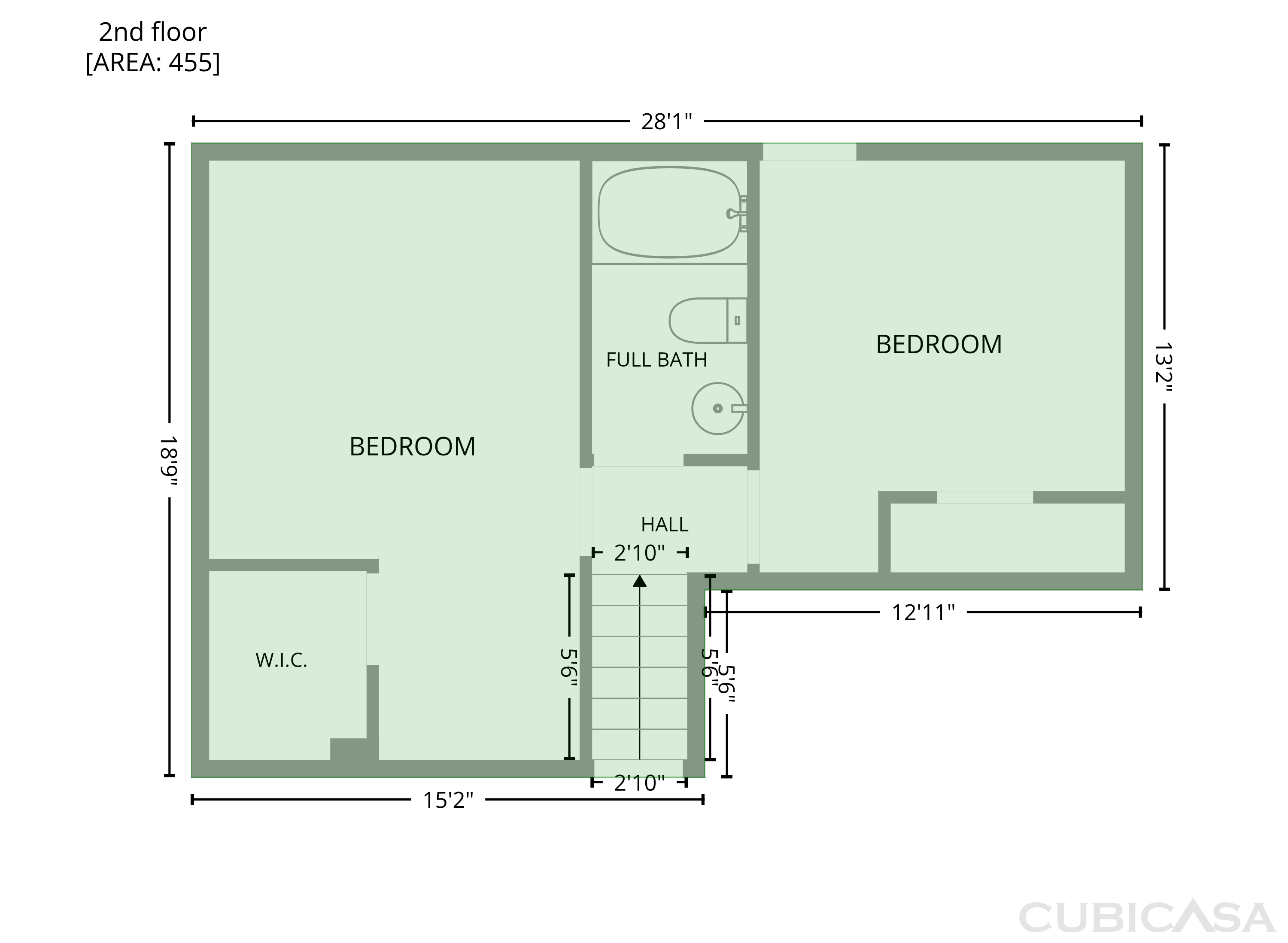 Second Floor of 8603 Berrybrook Ln, Charlotte, NC