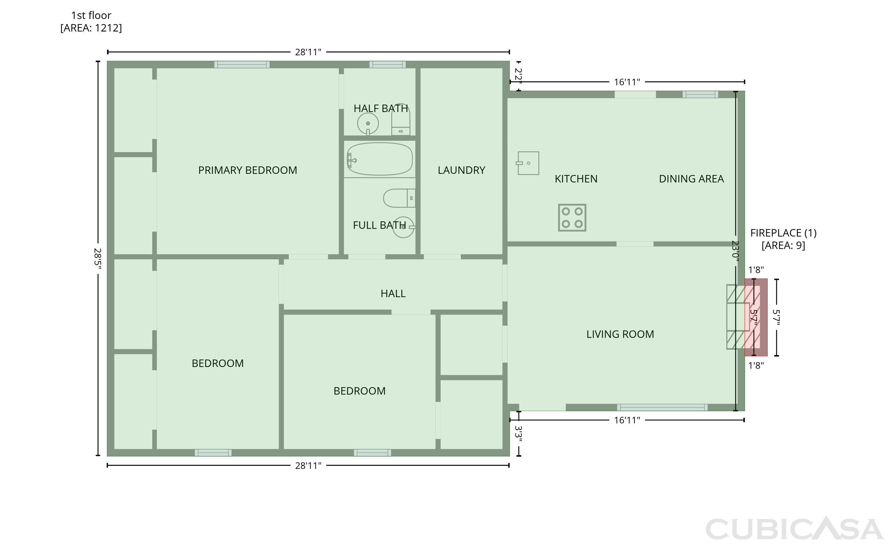 Main Floor of 2405 Eric Ln, Douglasville, GA