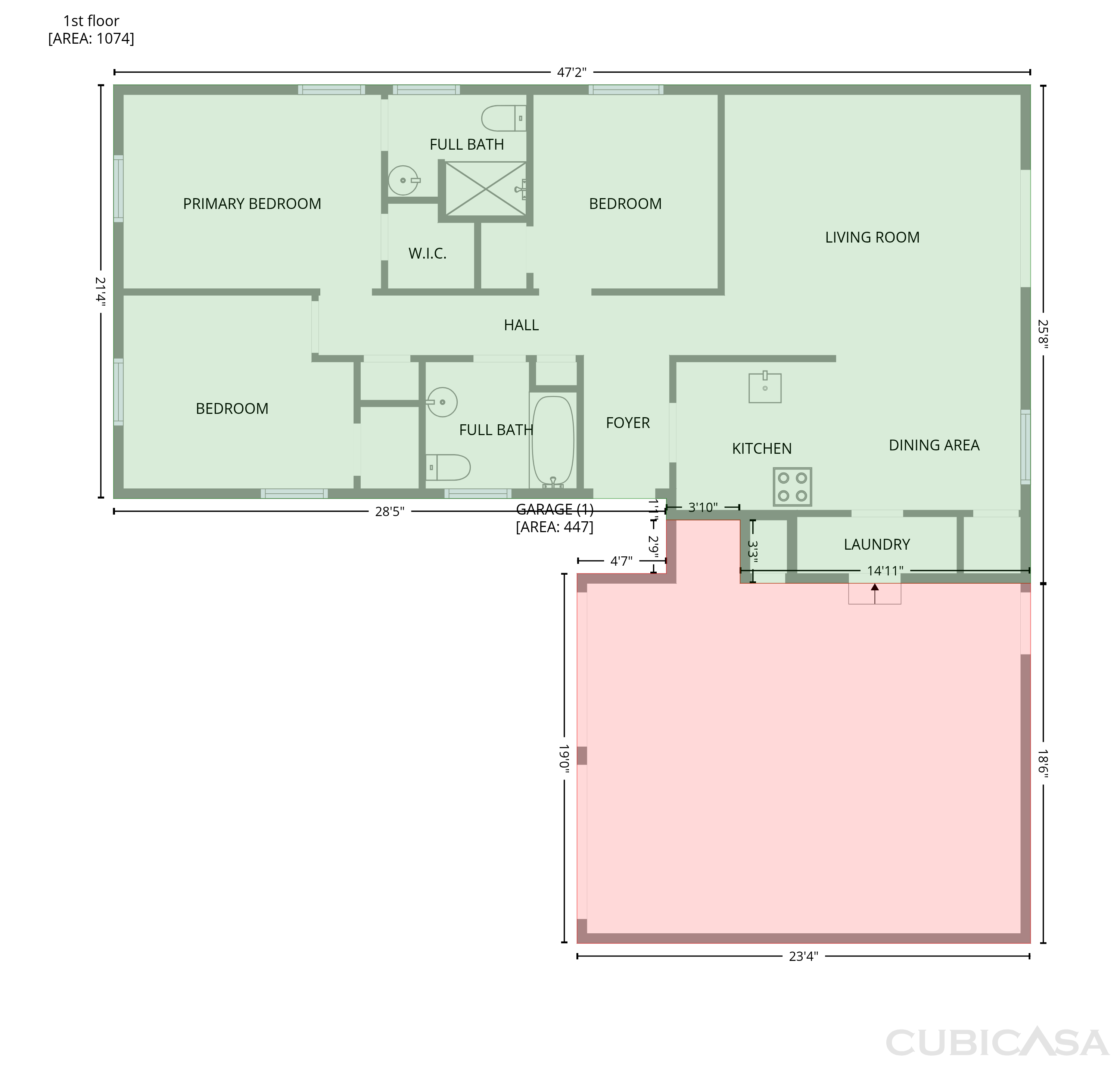 Main Floor of 5421 S Huddleston Dr, Oklahoma City, OK