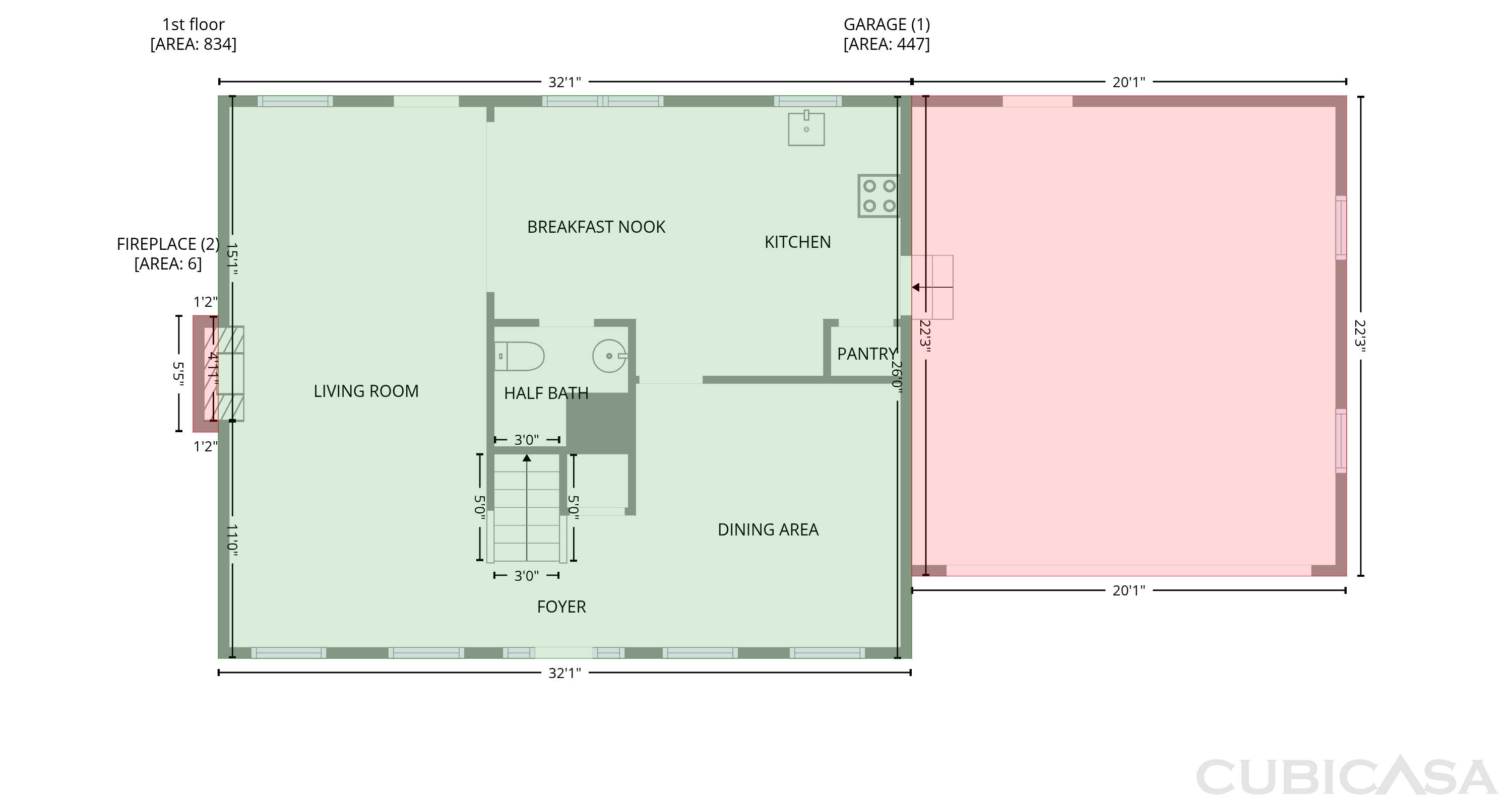 Main Floor of 128 Morena Dr, Holly Springs, NC