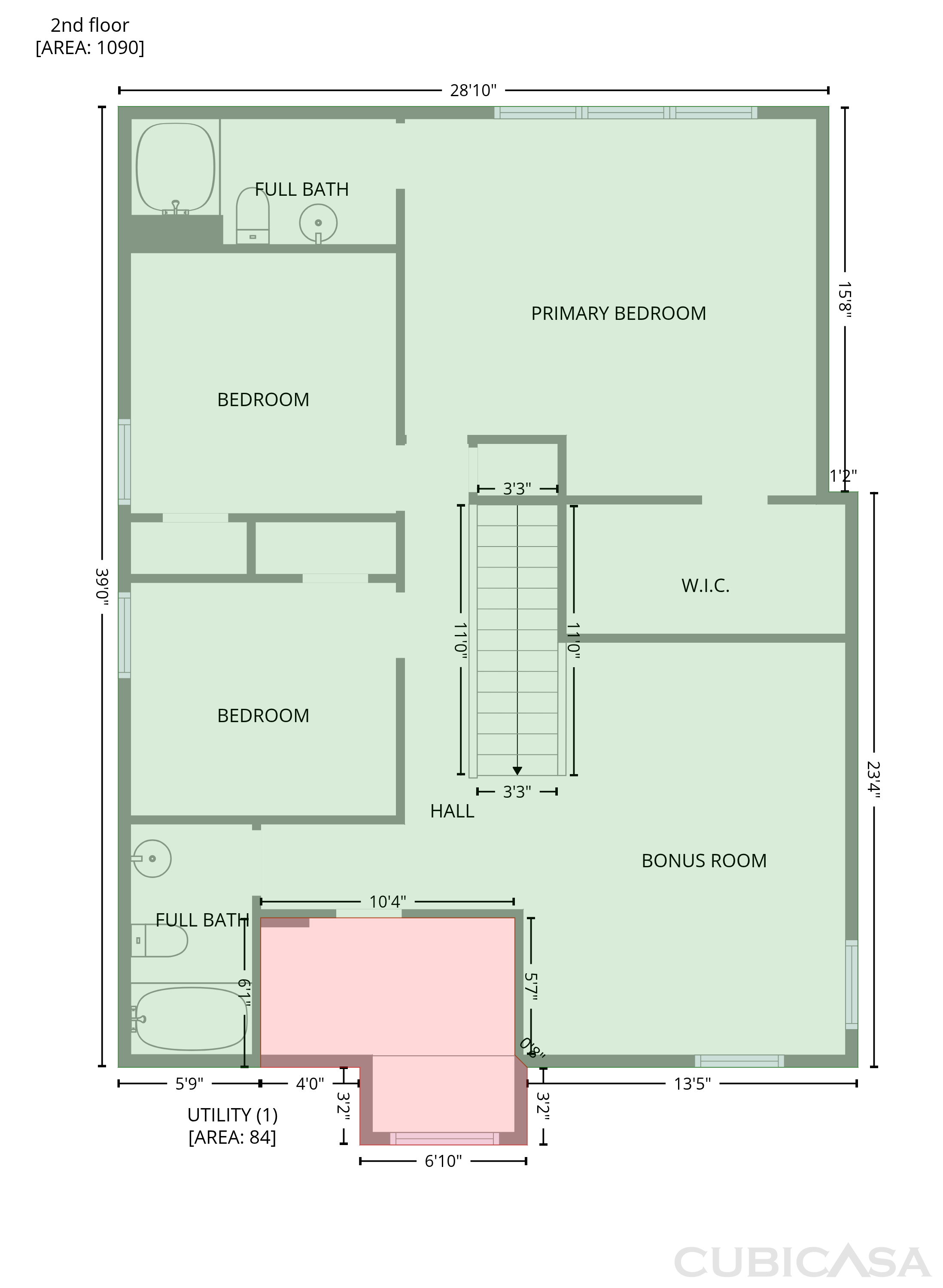 Second Floor of 815 Grants Cyn, San Antonio, TX