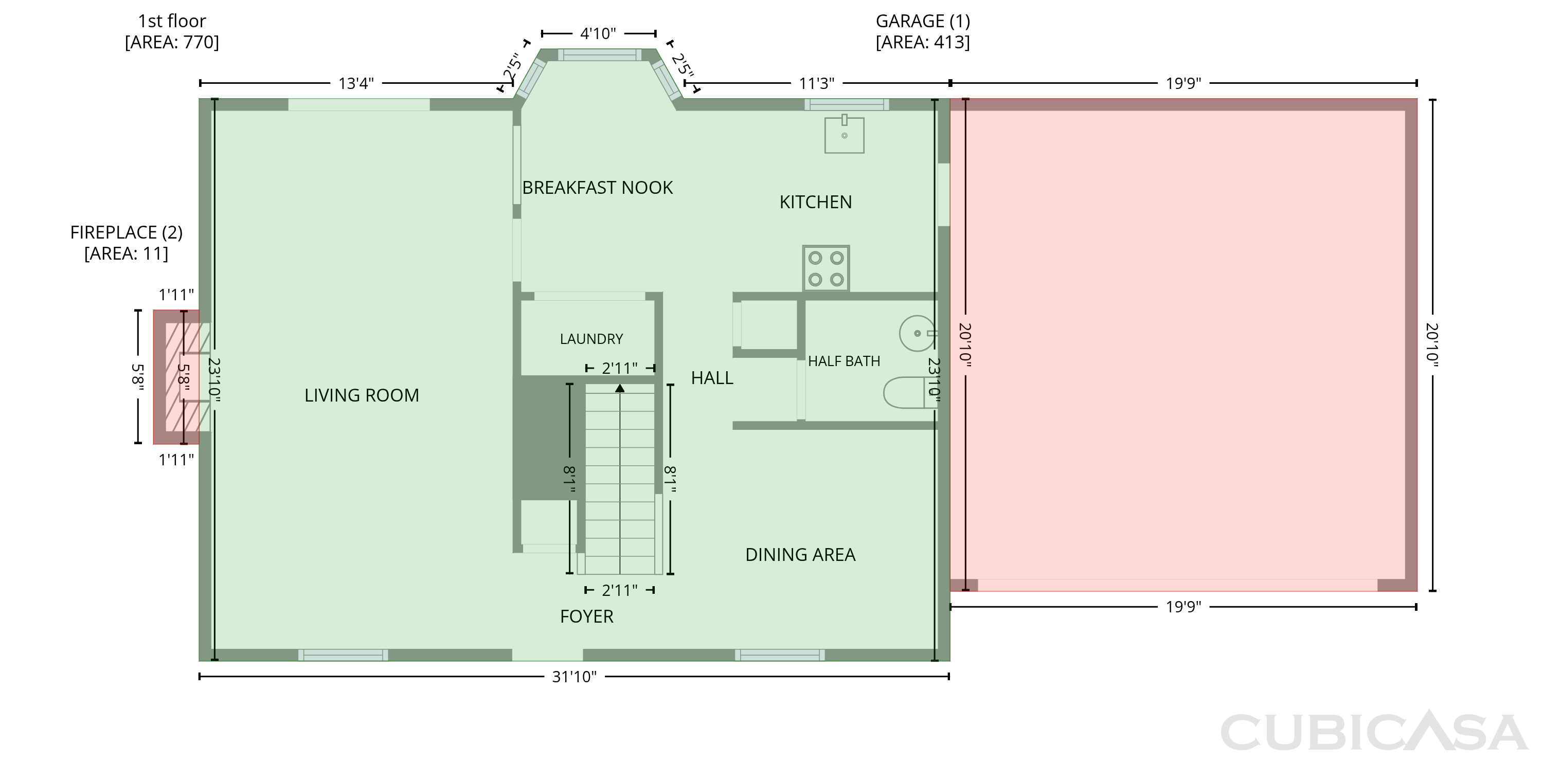 Main Floor of 2424 Sloan Dr, Charlotte, NC