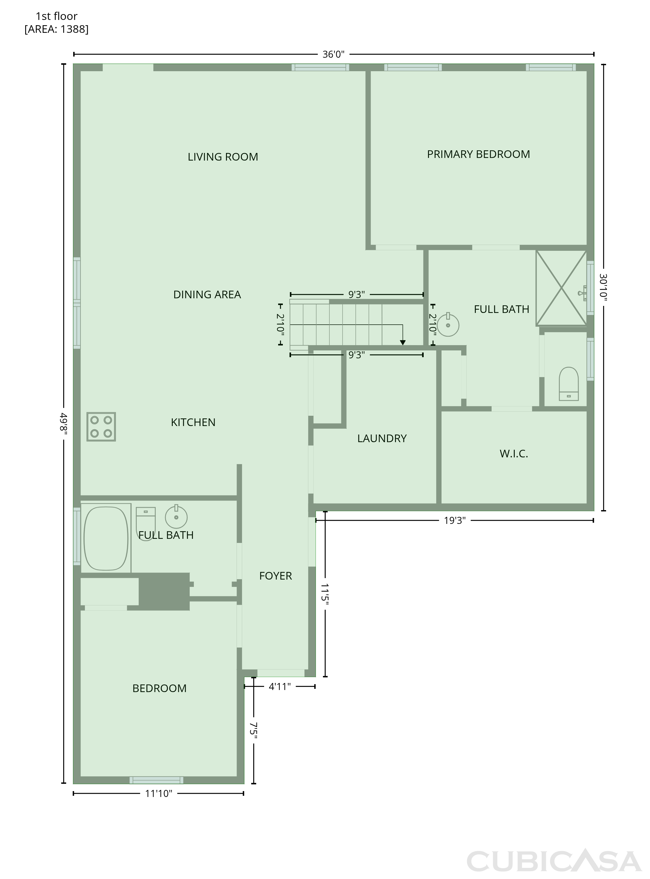 Main Floor of 3627 Whitney Way, Terrell, NC