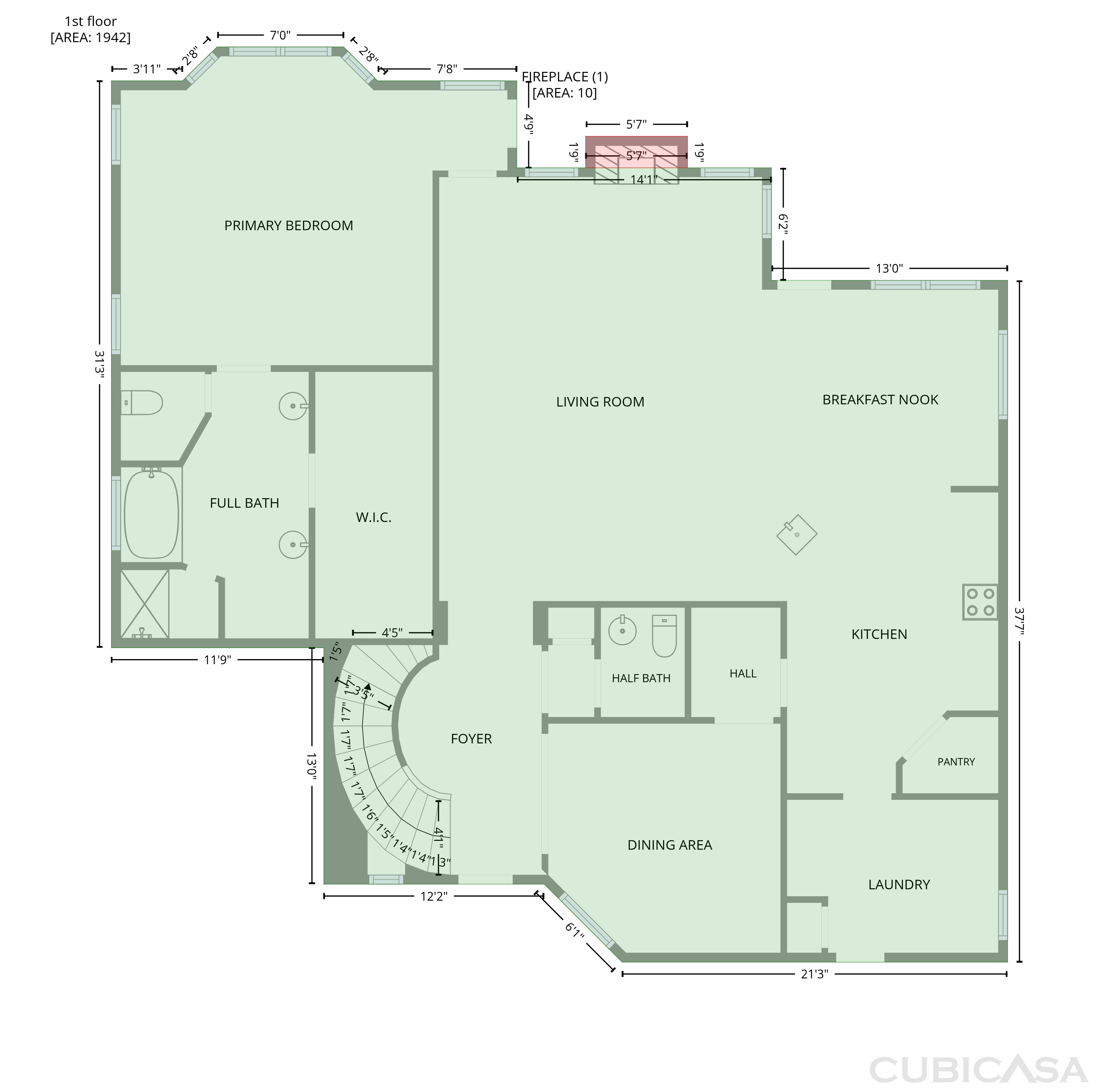 Main Floor of 1208 Redbud St, Howe, TX