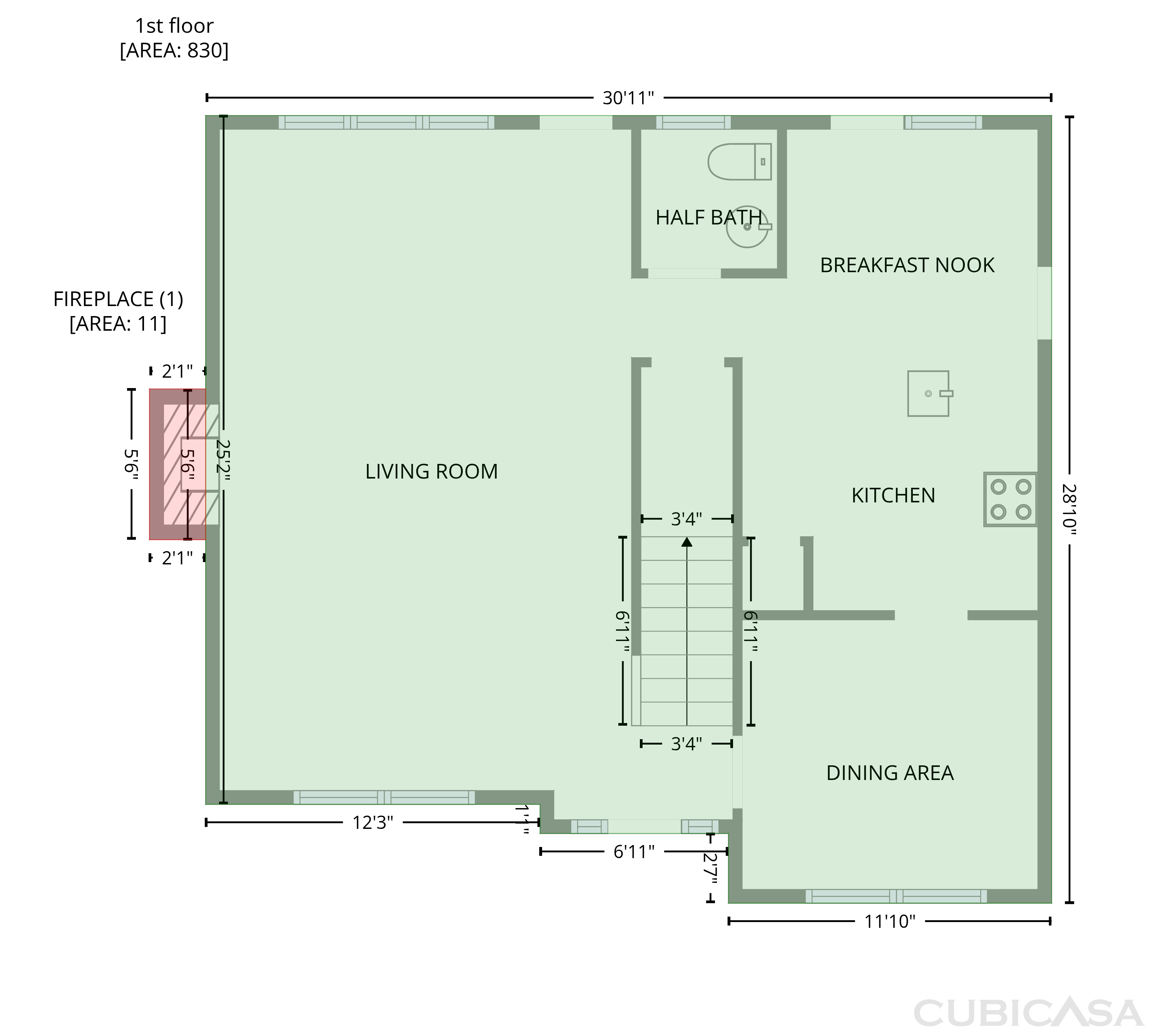 Main Floor of 104 Ashley Hall Rd, Columbia, SC