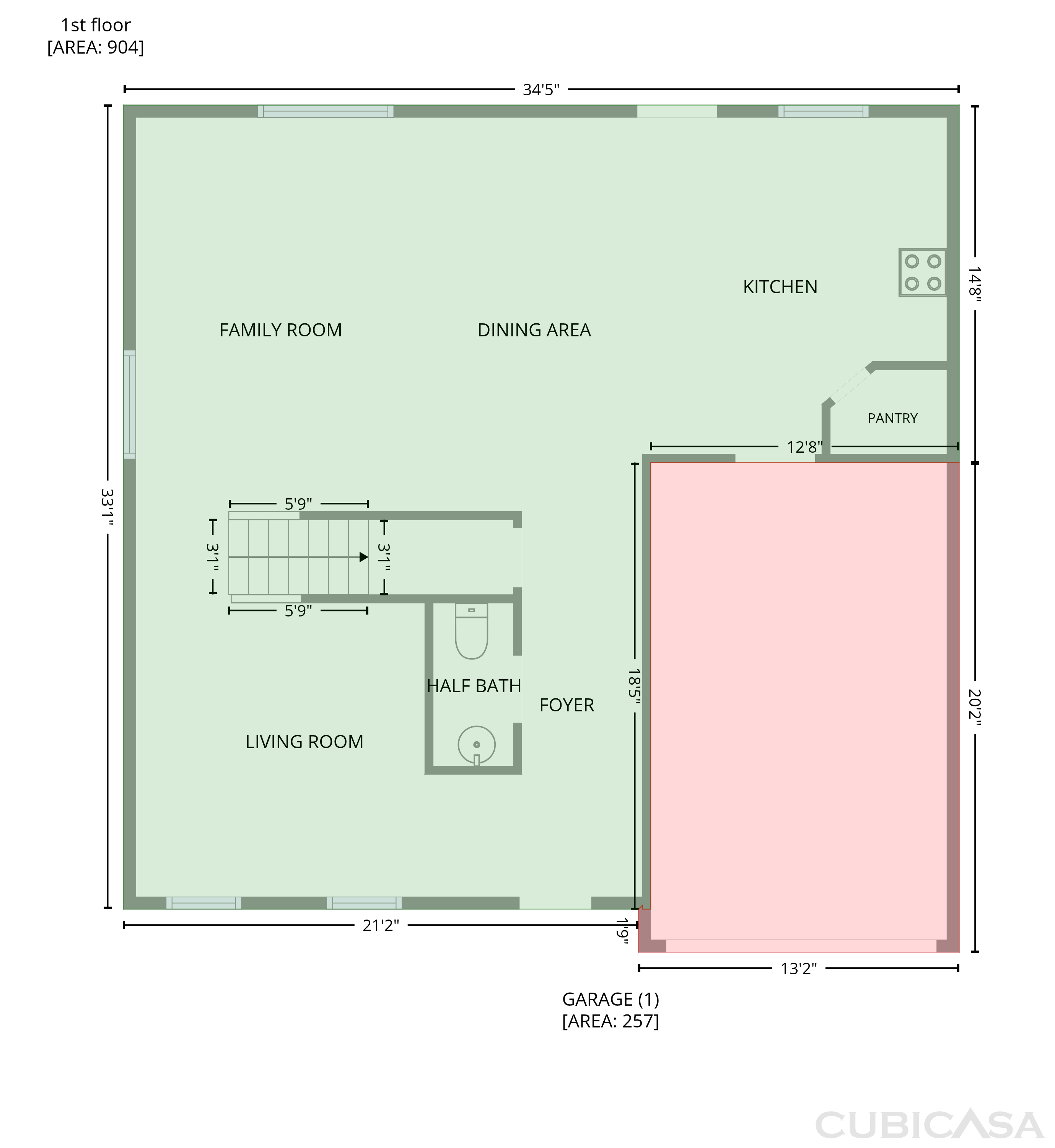Main Floor of 616 Faith Dr SW, Concord, NC