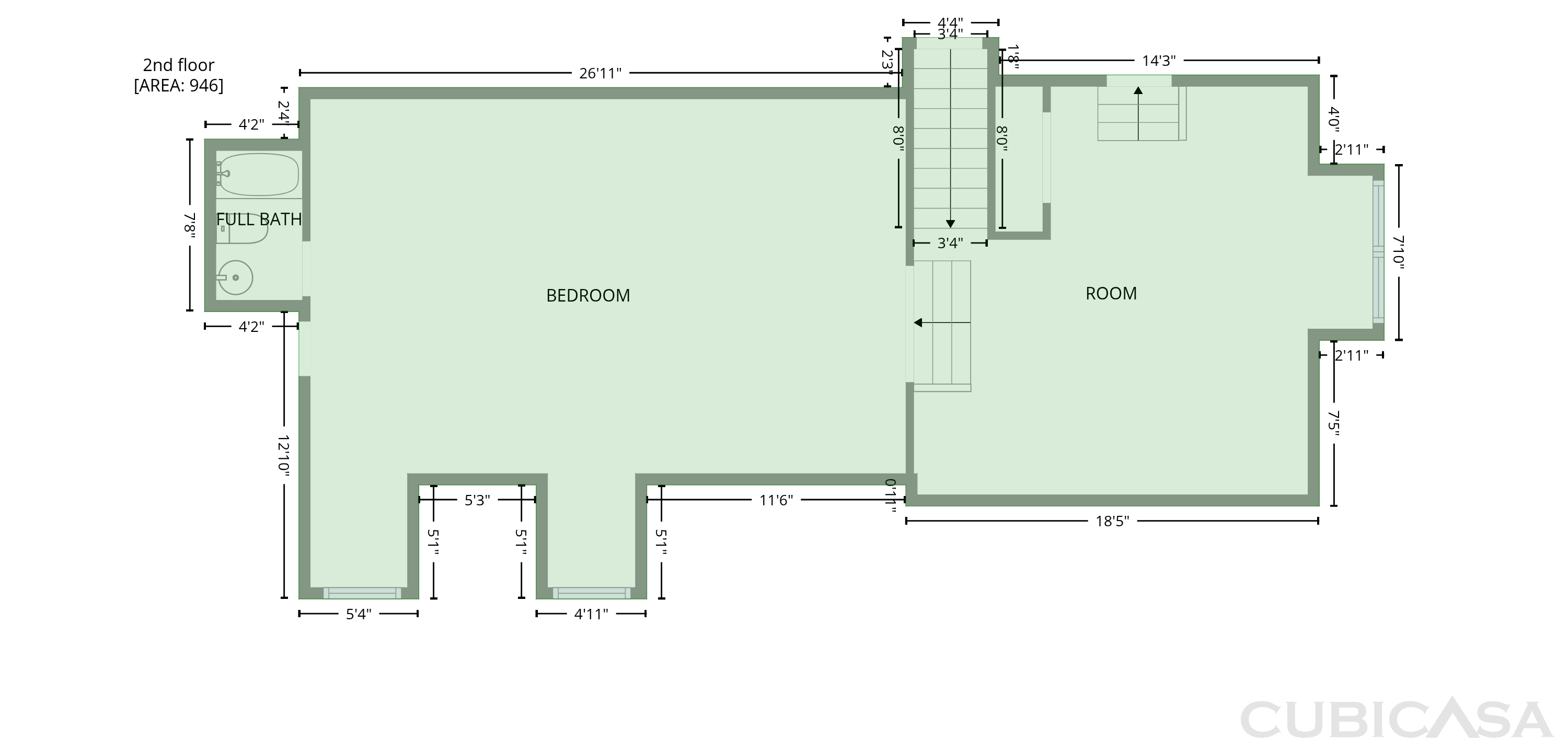 Second Floor of 1044 Laramie Ct, Murfreesboro, TN