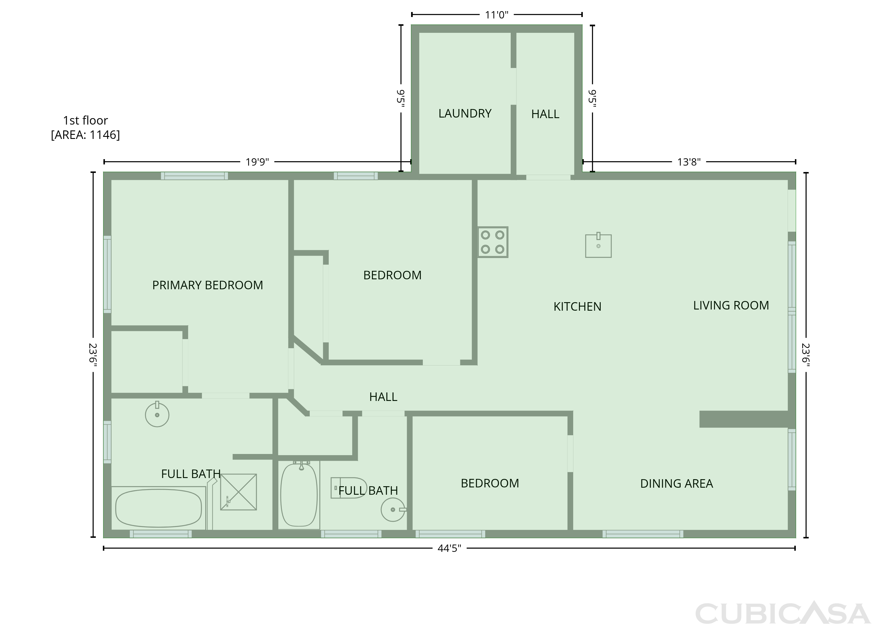 Main Floor of 2905 E Chelsea St, Tampa, FL