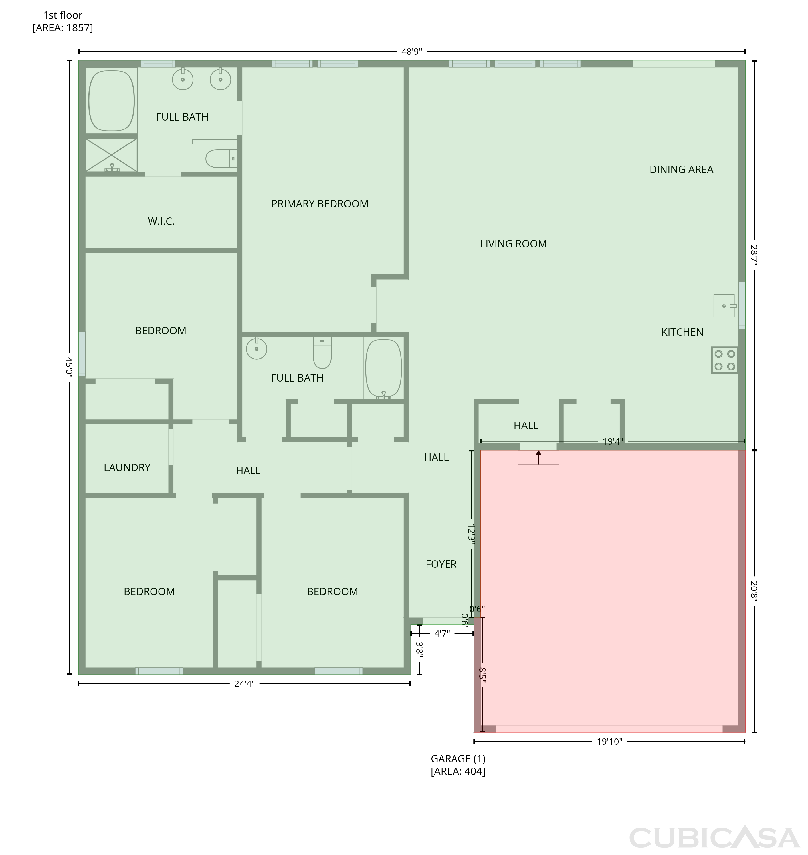 Main Floor of 7110 Strawberry Fields Ln, Charlotte, NC