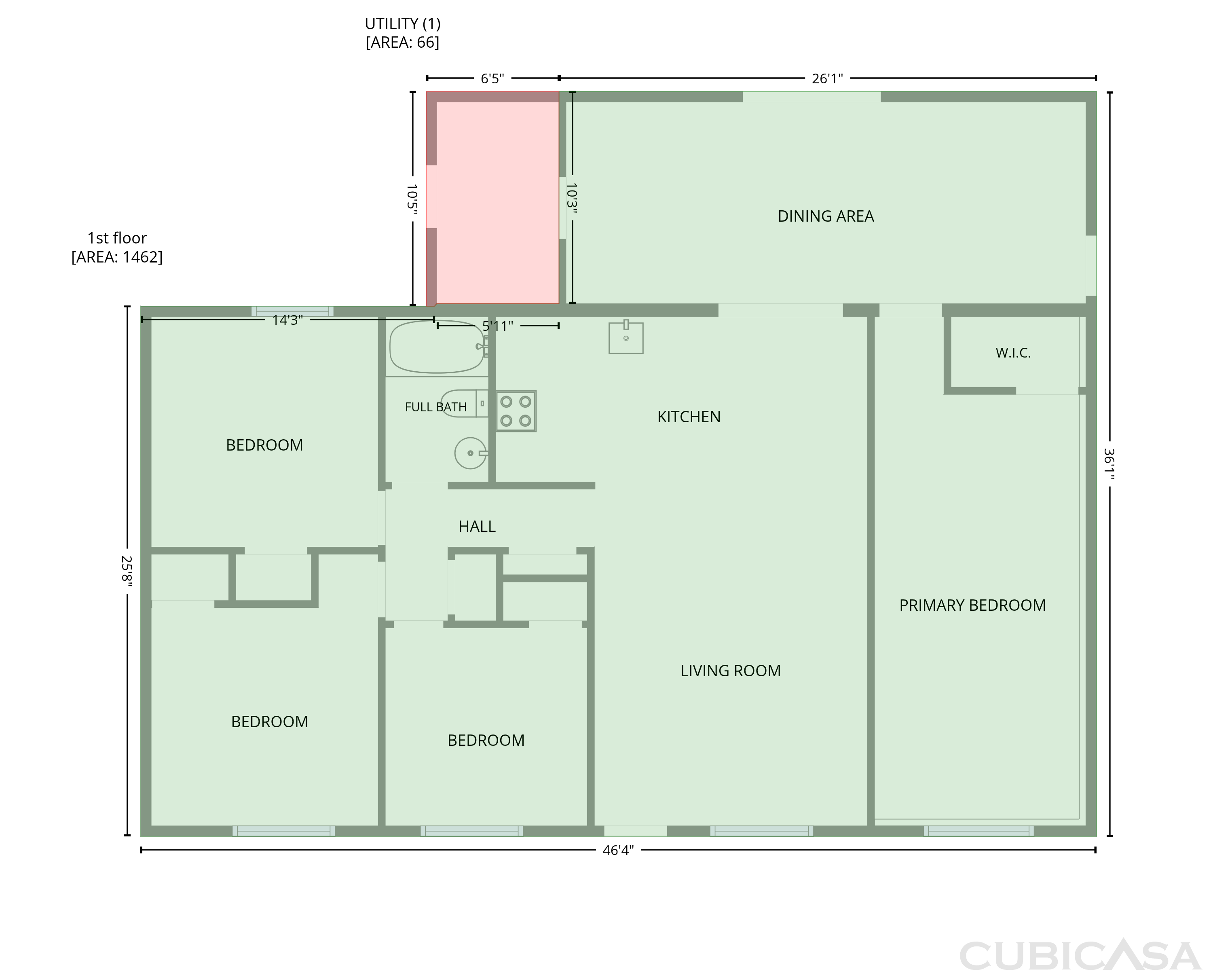 Main Floor of 6435 E Calle Castor, Tucson, AZ