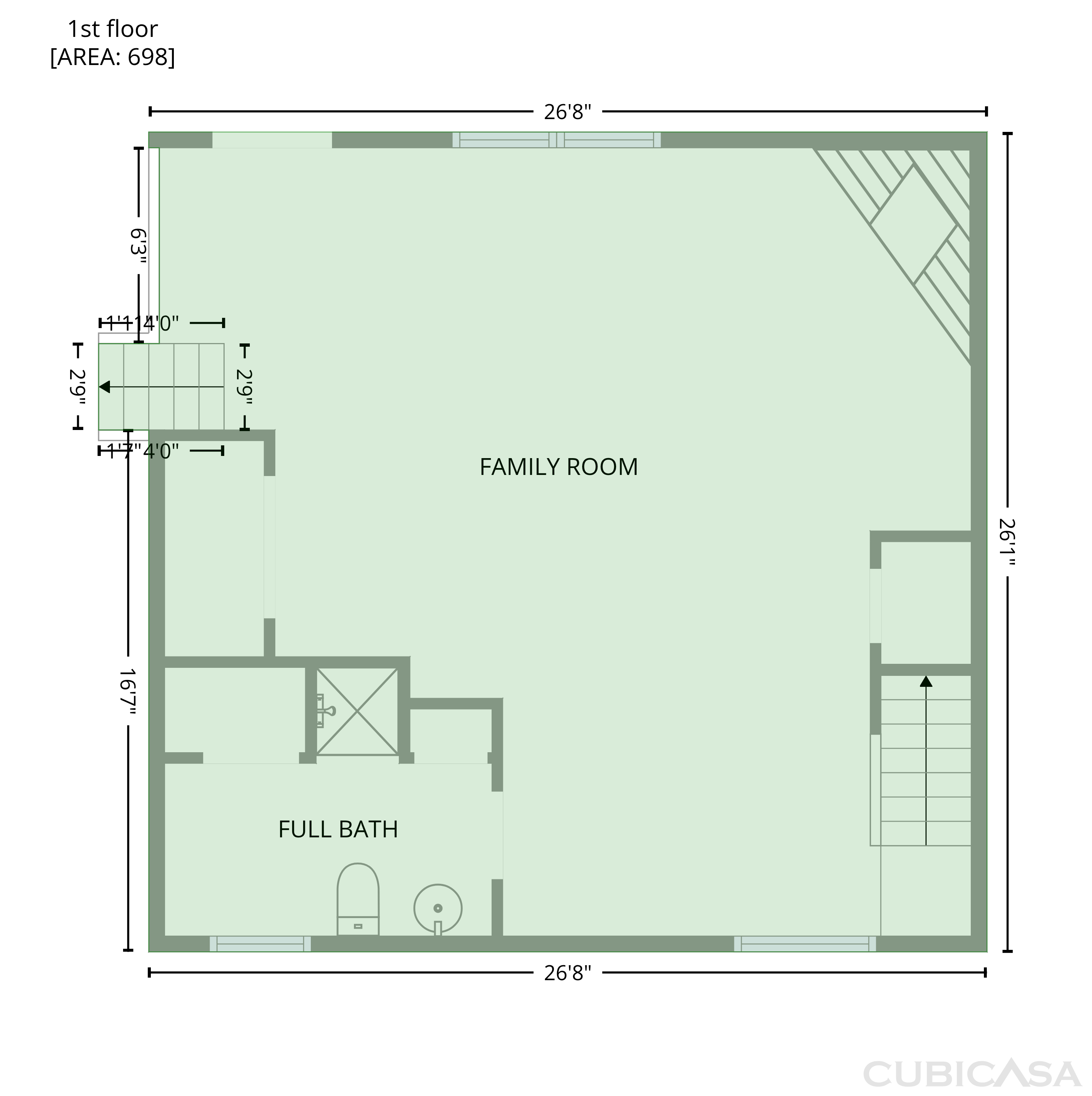 Main Floor of 4036 Elizabeth St, Hickory, NC