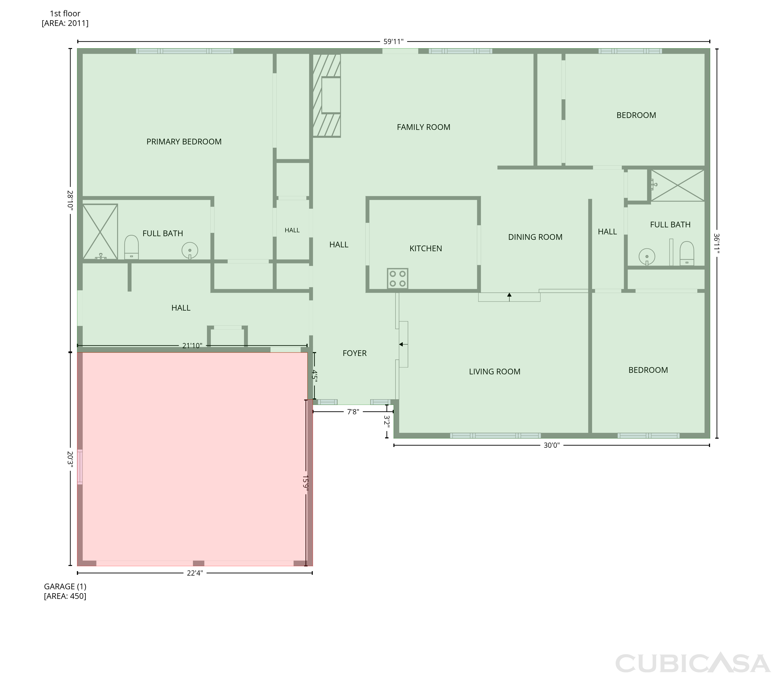 Main Floor of 4410 E La Cienega St, Tucson, AZ