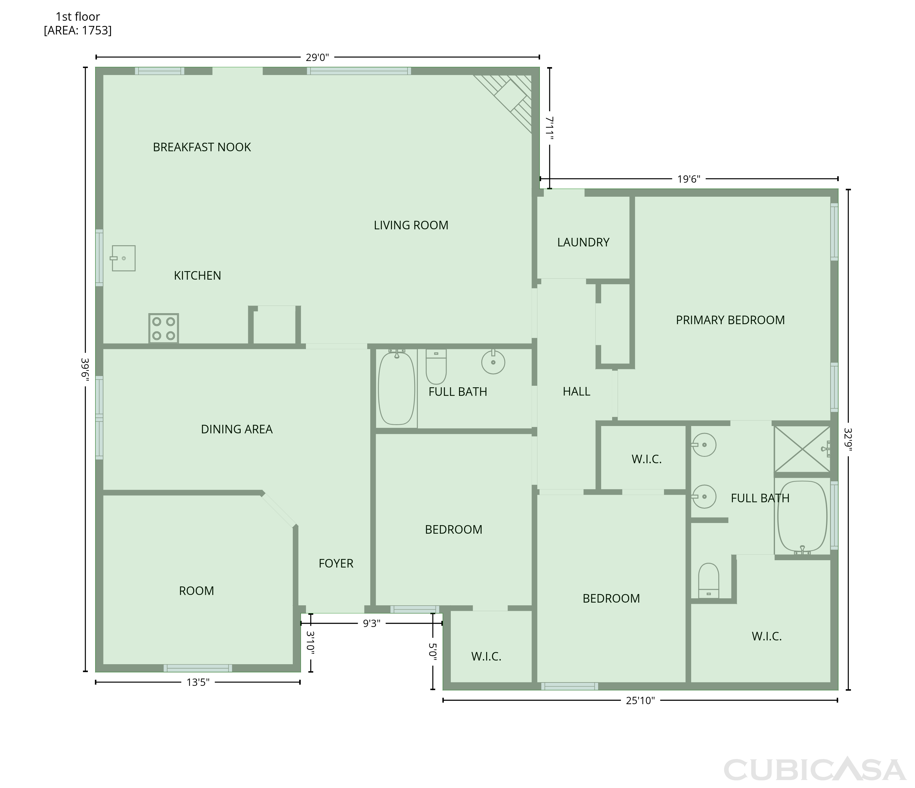 Main Floor of 1531 Kensington Pl, Lancaster, TX