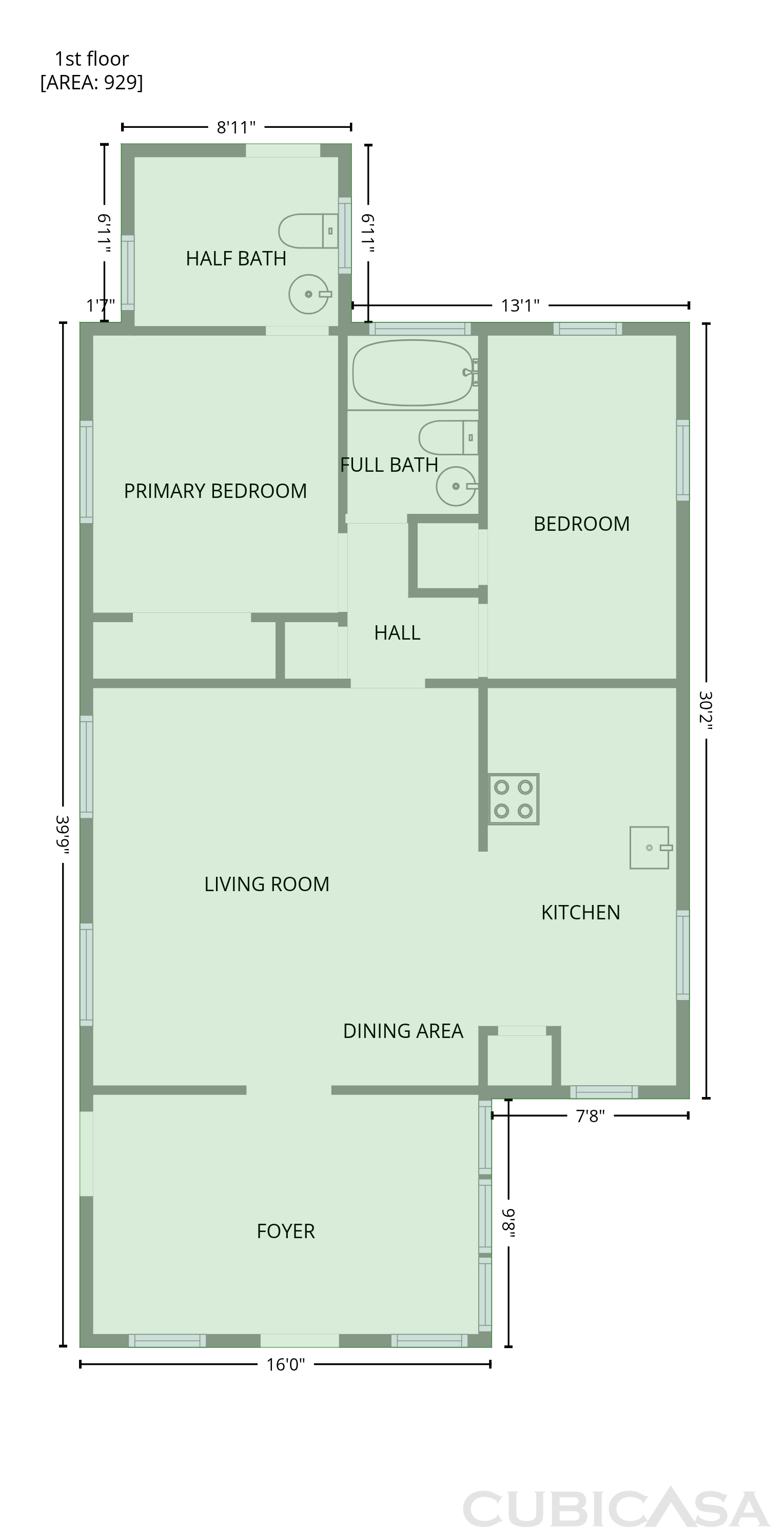 Main Floor of 642 Gardiner St, Starke, FL